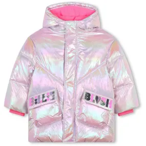 Billieblush Pink Pale Puffer Jacket Non-Iron
