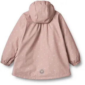 Wheat Rain Jacket Rika Thermo Powder Rose Flowers Ruffle-Detail