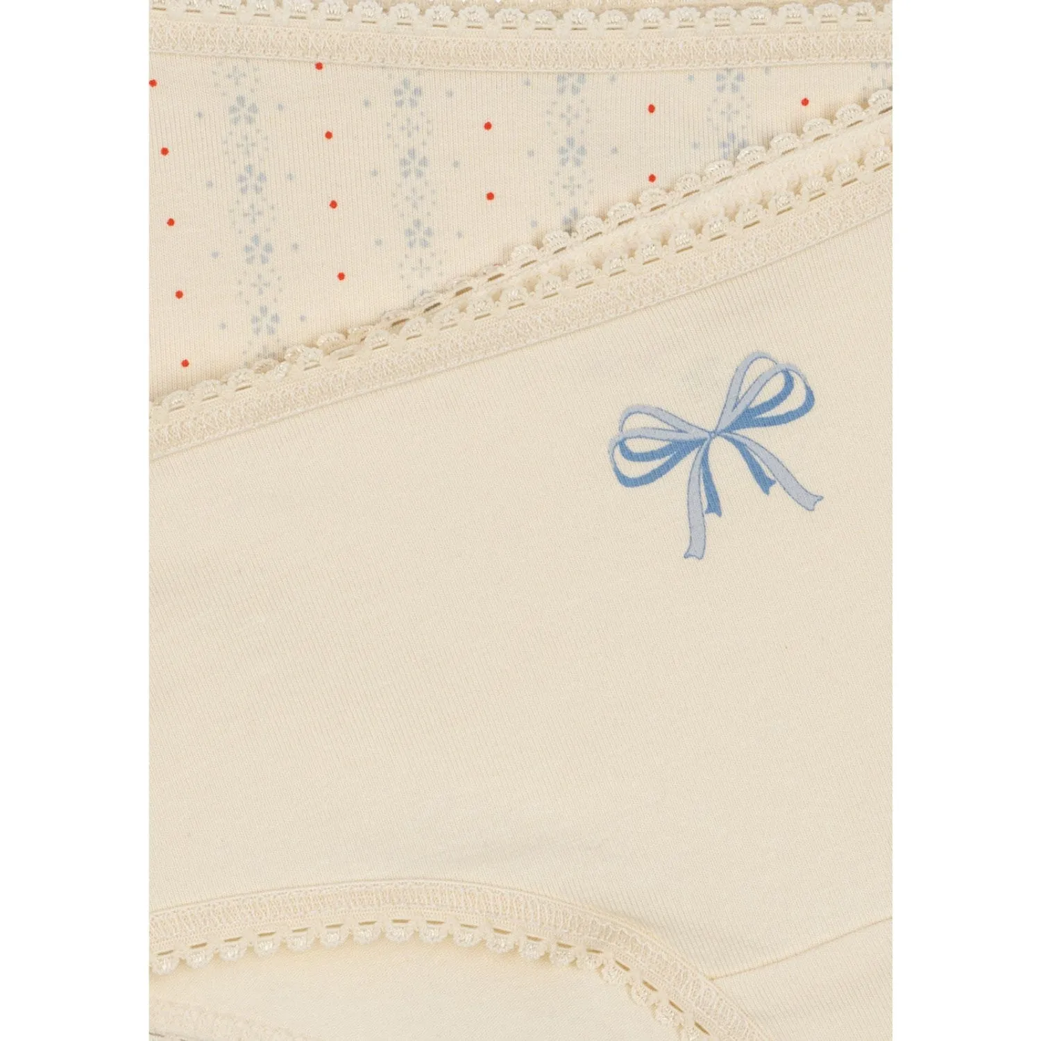 Konges Sl?jd Fete De Fleur/Seedpearl Basic 2 Pack Girl Underpants Gots Non Restrictive Mobility