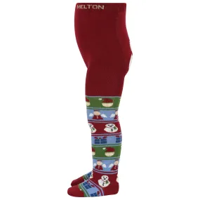 Tight MELTON Sundried Tomato Snowman tights