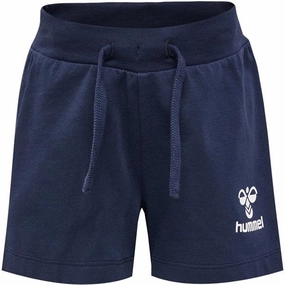 Roll Up Cuff Design soccer shorts Hummel Blue Nights Joc Shorts