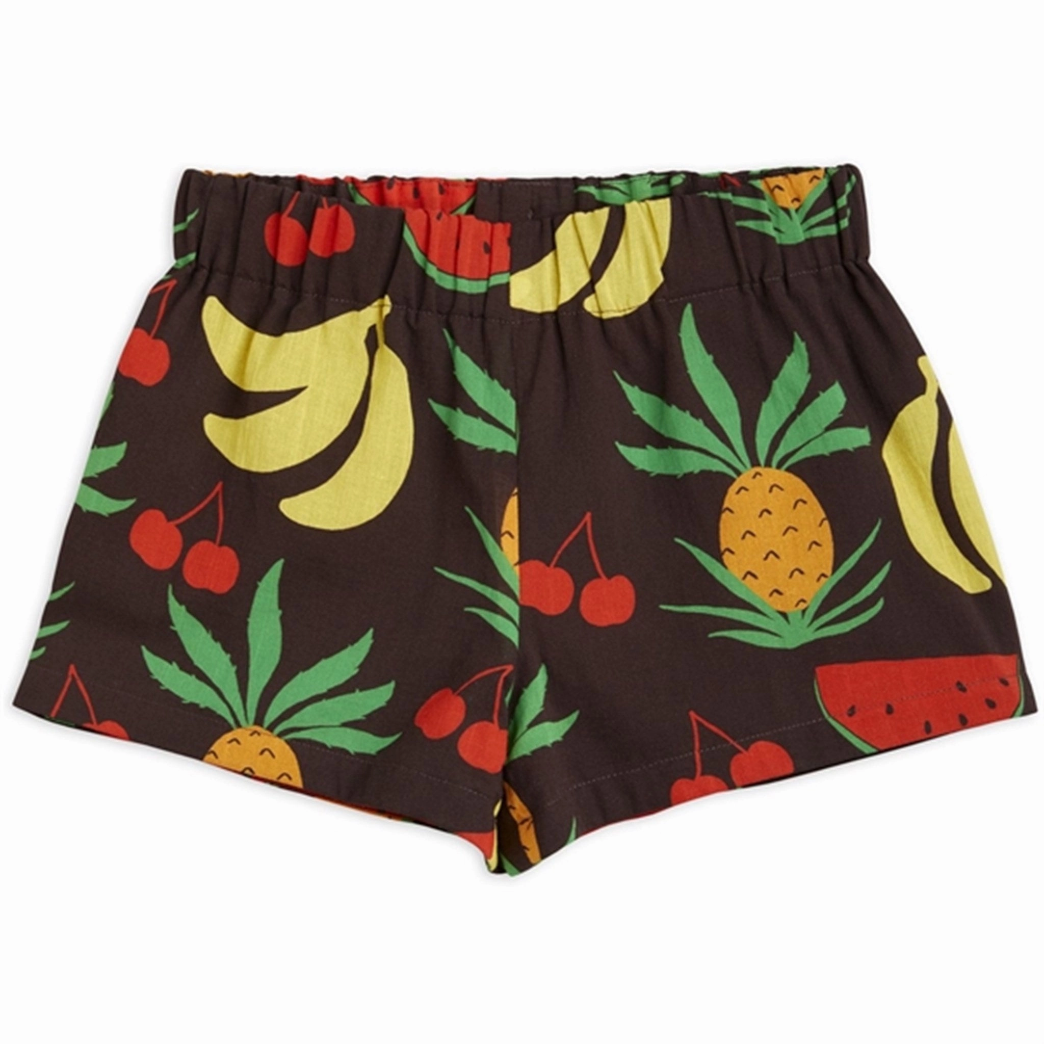 Mini Rodini Fruits Aop Woven Shorts Brown All Season