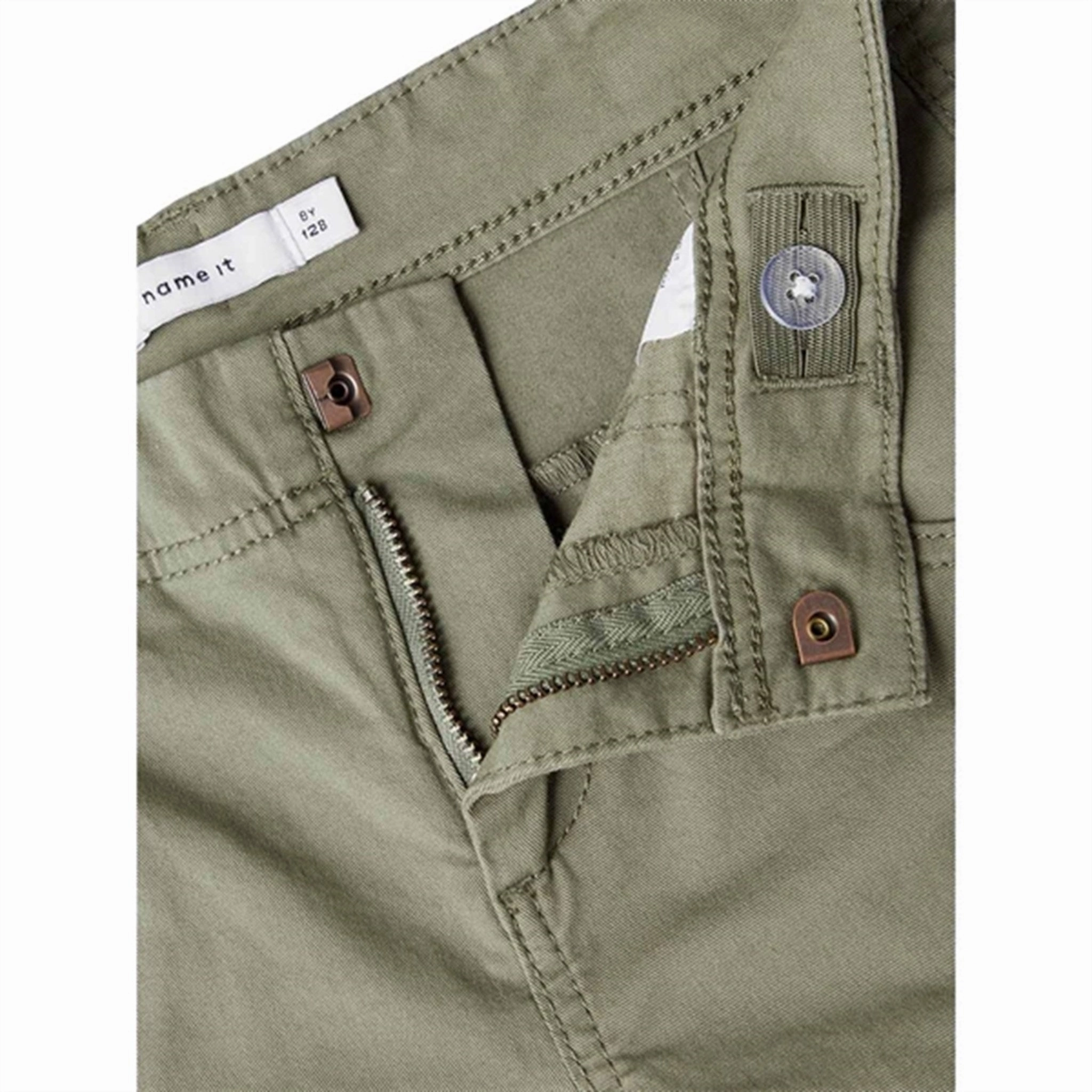 Name it Deep Lichen Green Ryan Twill Shorts Noos Urban Mood