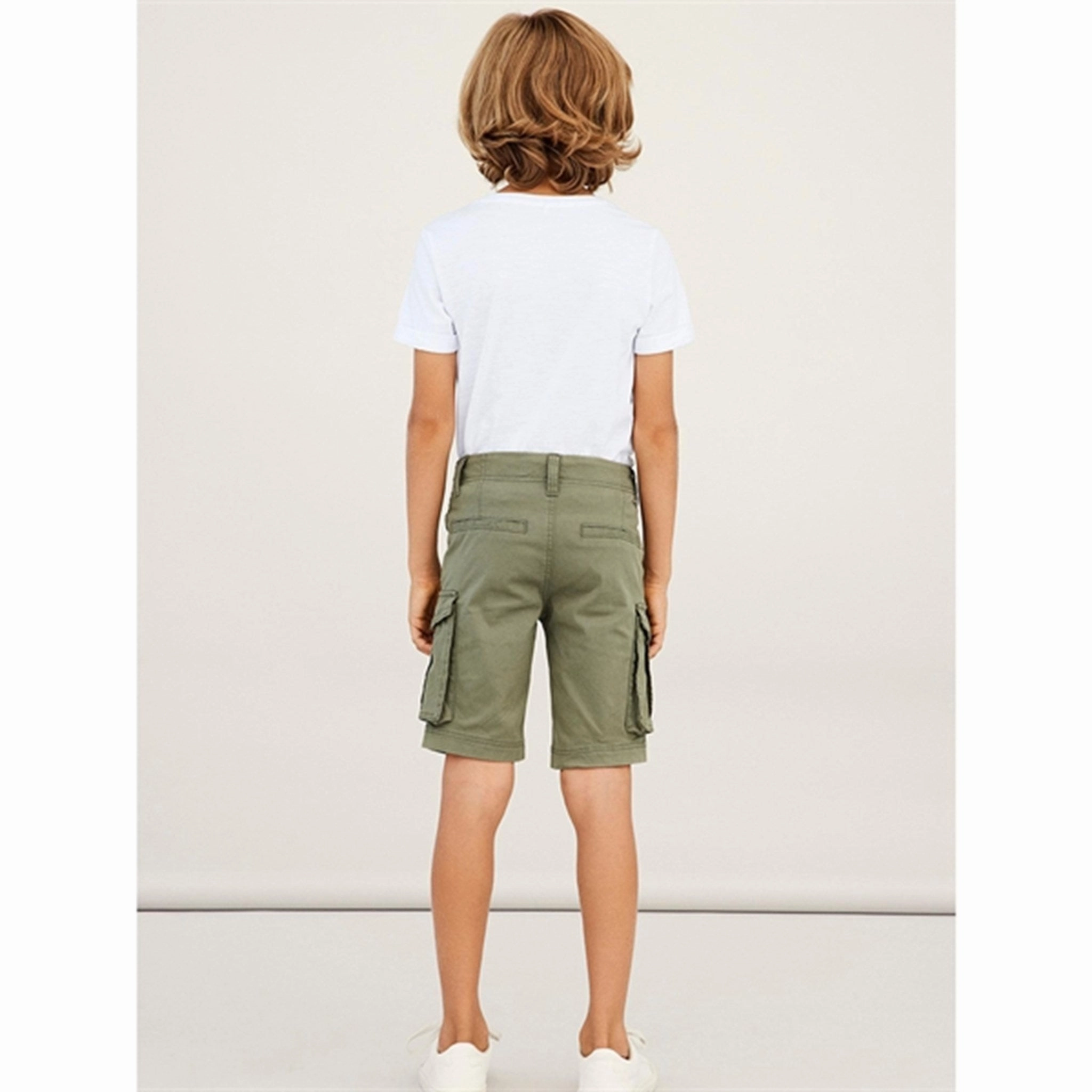 Daily Essential Name it Deep Lichen Green Ryan Twill Shorts Noos