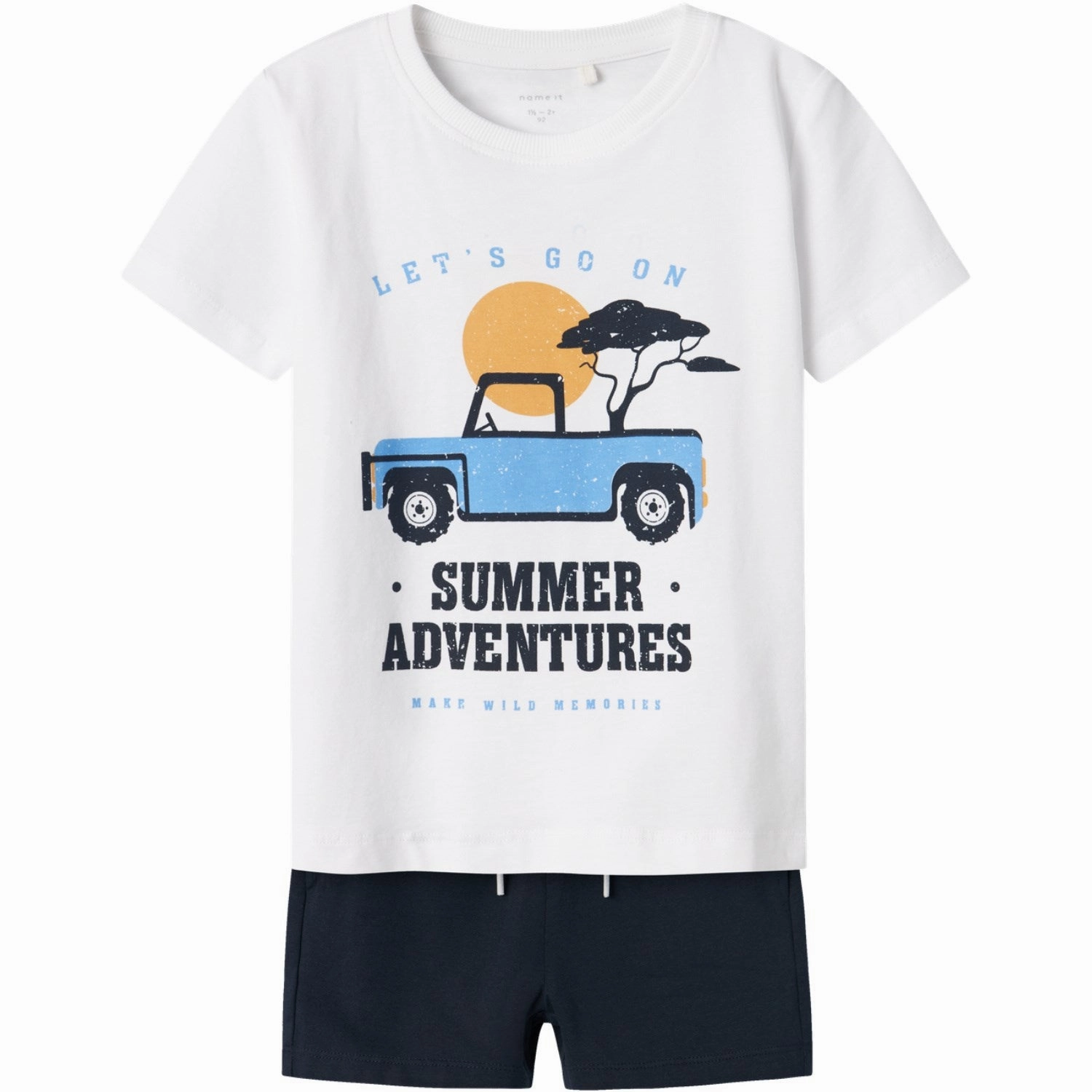 Name It Lucent White Nmmjaspen Ss Shorts Set Pb Luxury Brand Fresh Day