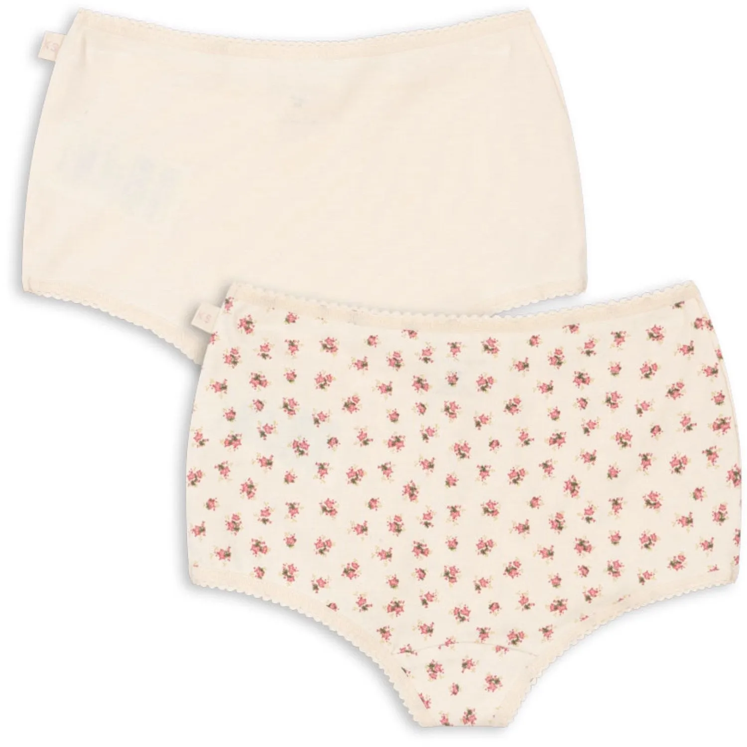 High Elasticity Konges Sl?jd Buttercream/Bloomie Basic 2 Pack Girl Hipster Gots