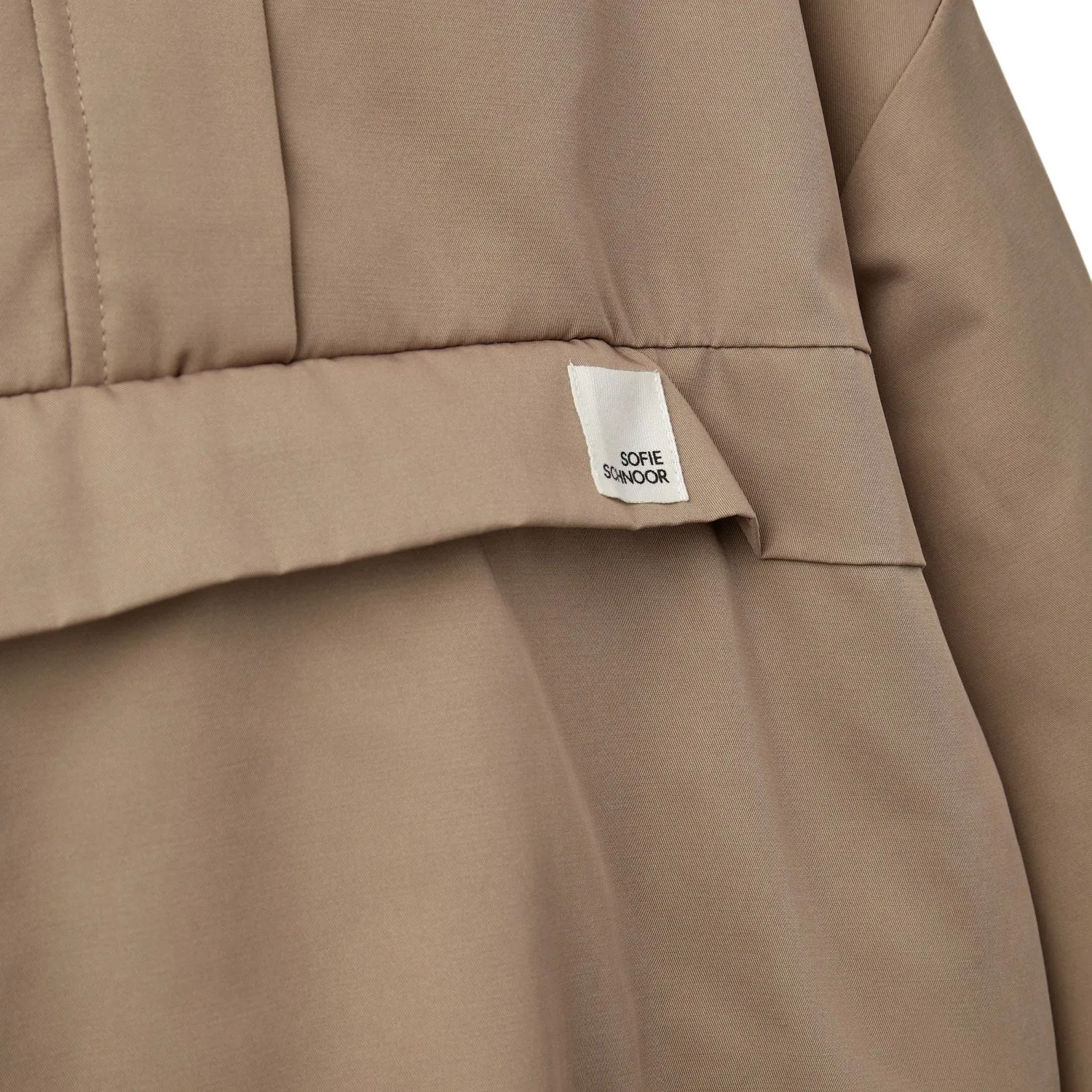 Sofie Schnoor Mocha Brown Jacket Primaloft Insulation Stretch Panels