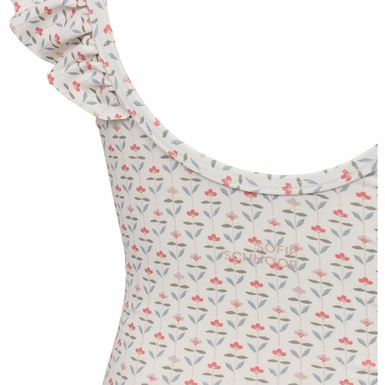 Ruching Details Holiday Essentials Sofie Schnoor Antique White Swimsuit