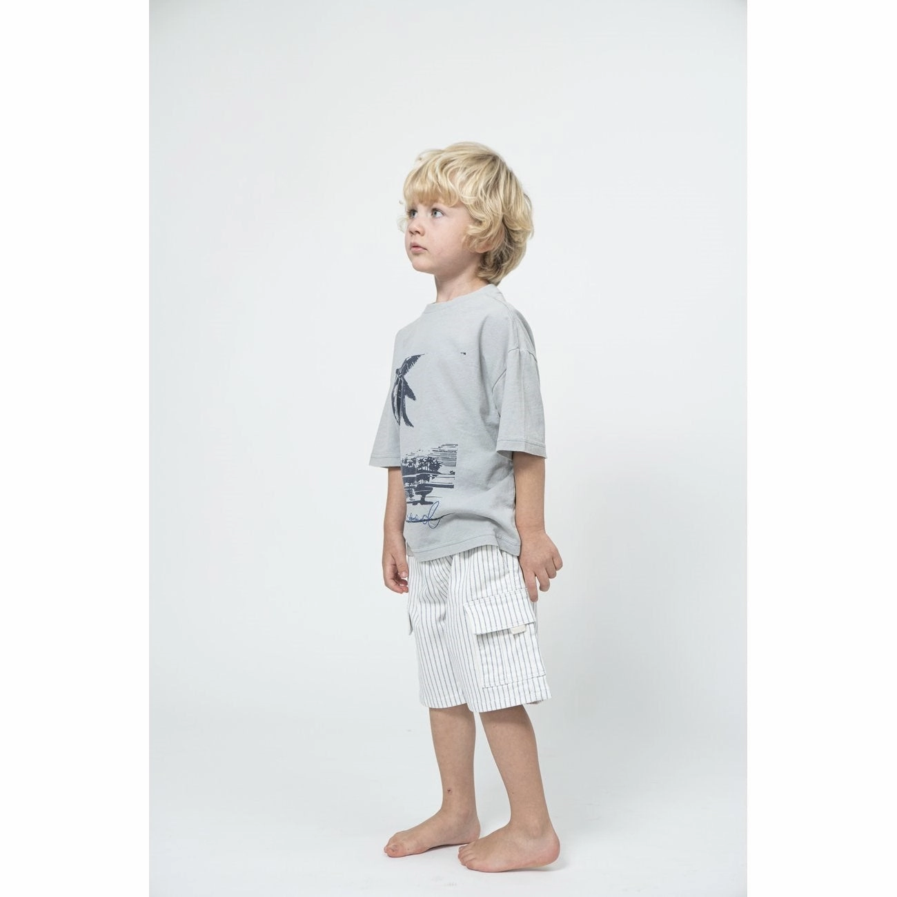 Basic Look Warm Days Sofie Schnoor Blue Striped Shorts