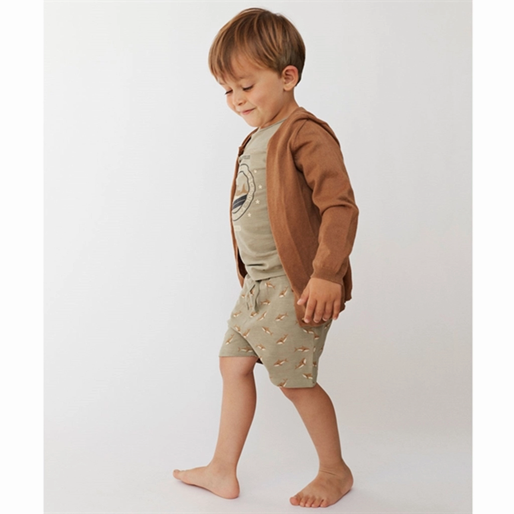 Sofie Schnoor Dusty Green Shorts Seamless Waistband ReinforcedPockets