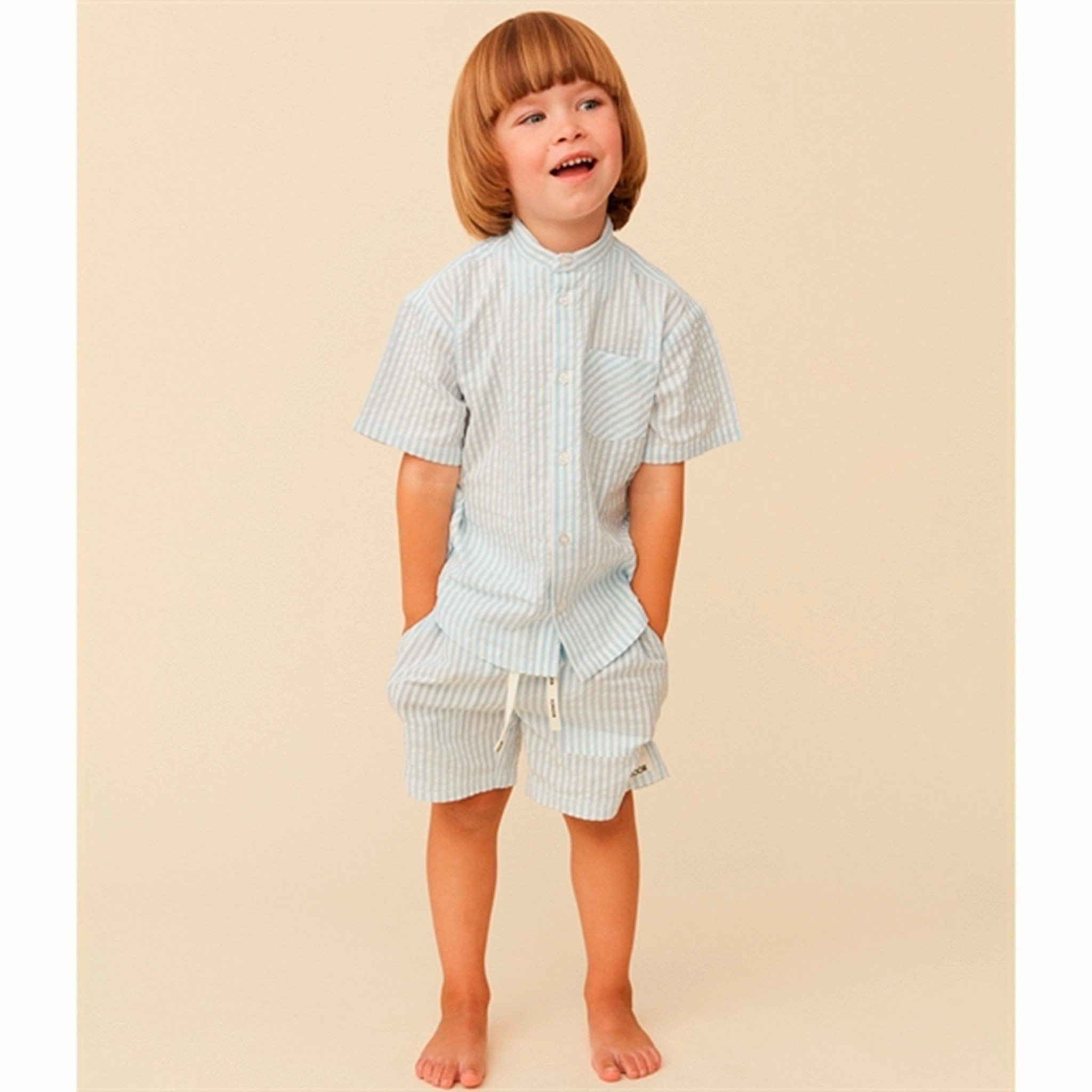 souvenir choice Mesh Fabric Sofie Schnoor Shorts Ice Blue