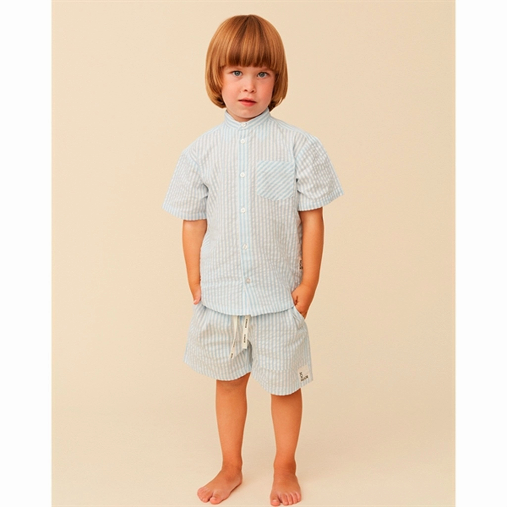 Sofie Schnoor Shorts Ice Blue Low Bulk Construction