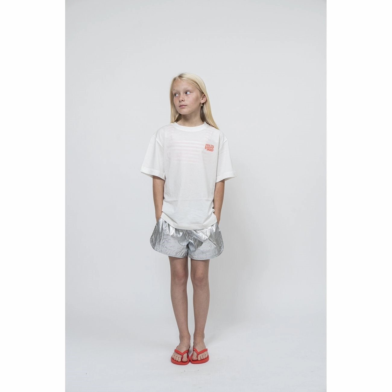 Sofie Schnoor Silver Shorts Tailored Design Denim shorts