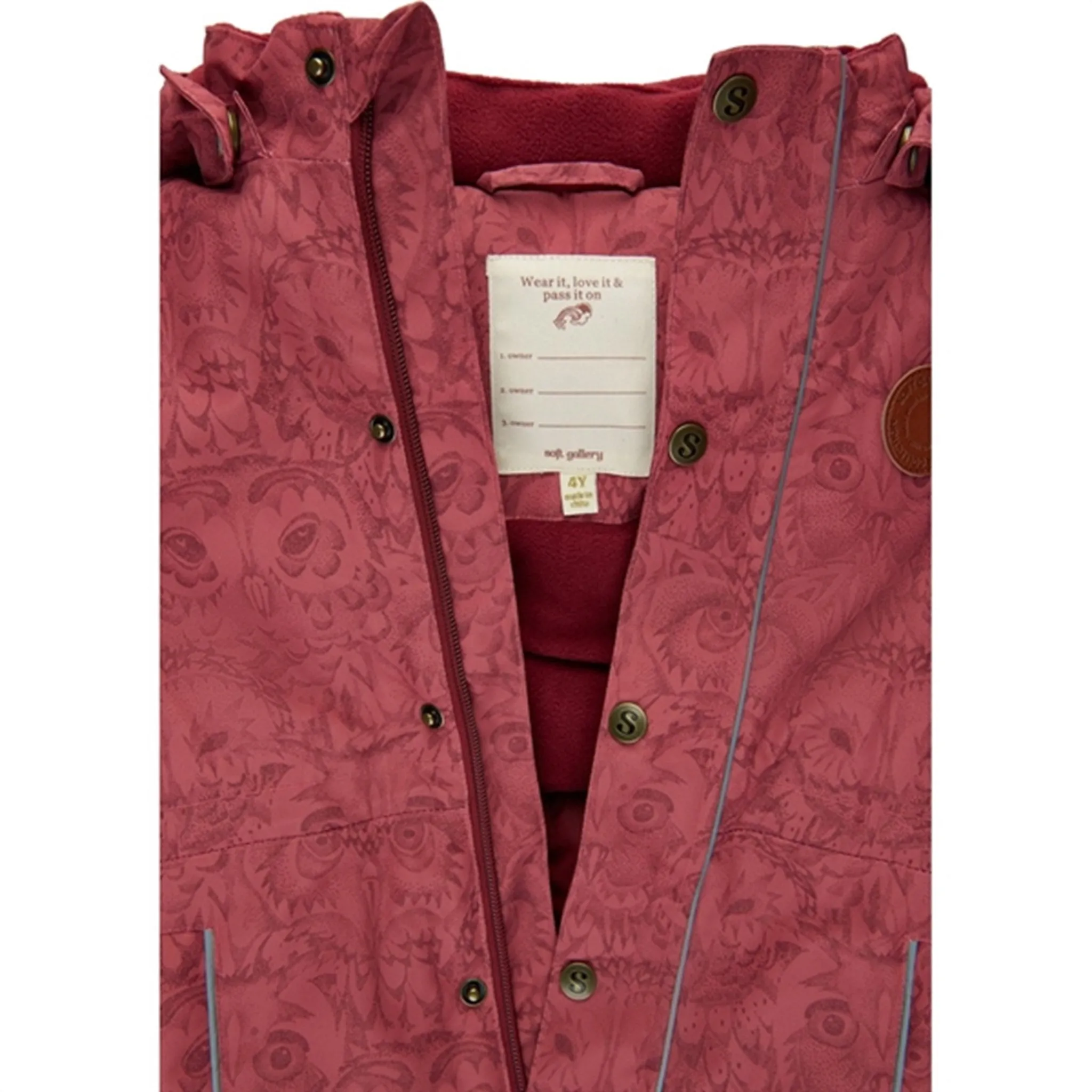 Vintage-inspired shirt Lightweight-Layer Soft Gallery Mineral Red Merle Snowsuit