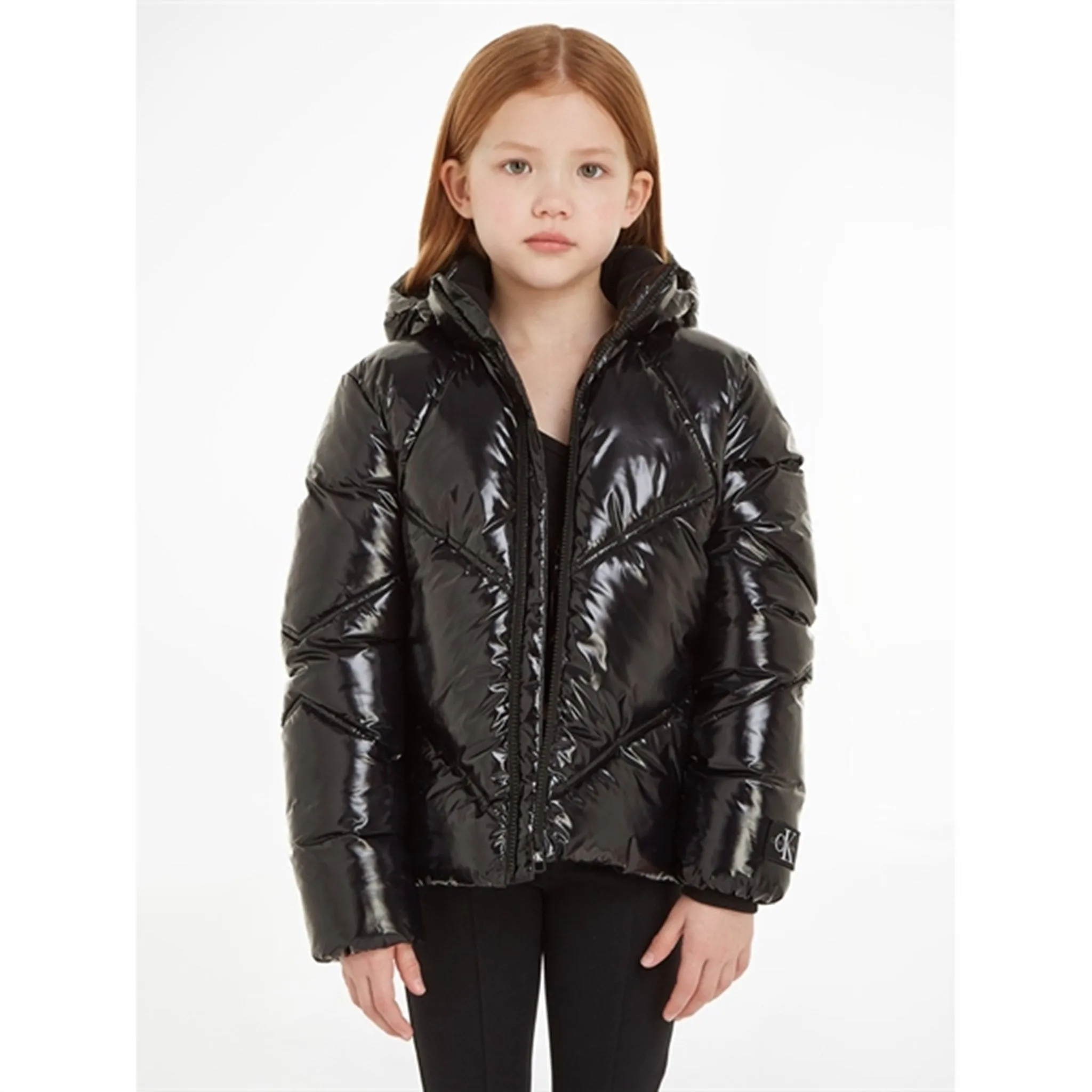 Calvin Klein Glossy Cut Seams Puffer Jacket Ck Black Eco-friendly