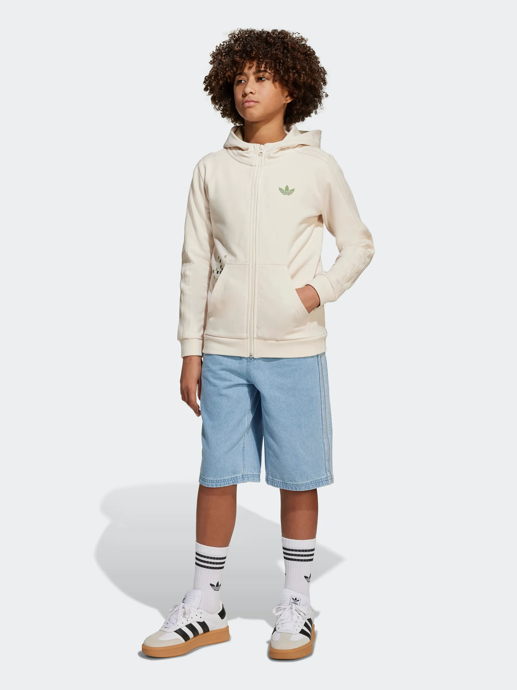adidas Originals X Minecraft Graphic Hoodie Kids stadium