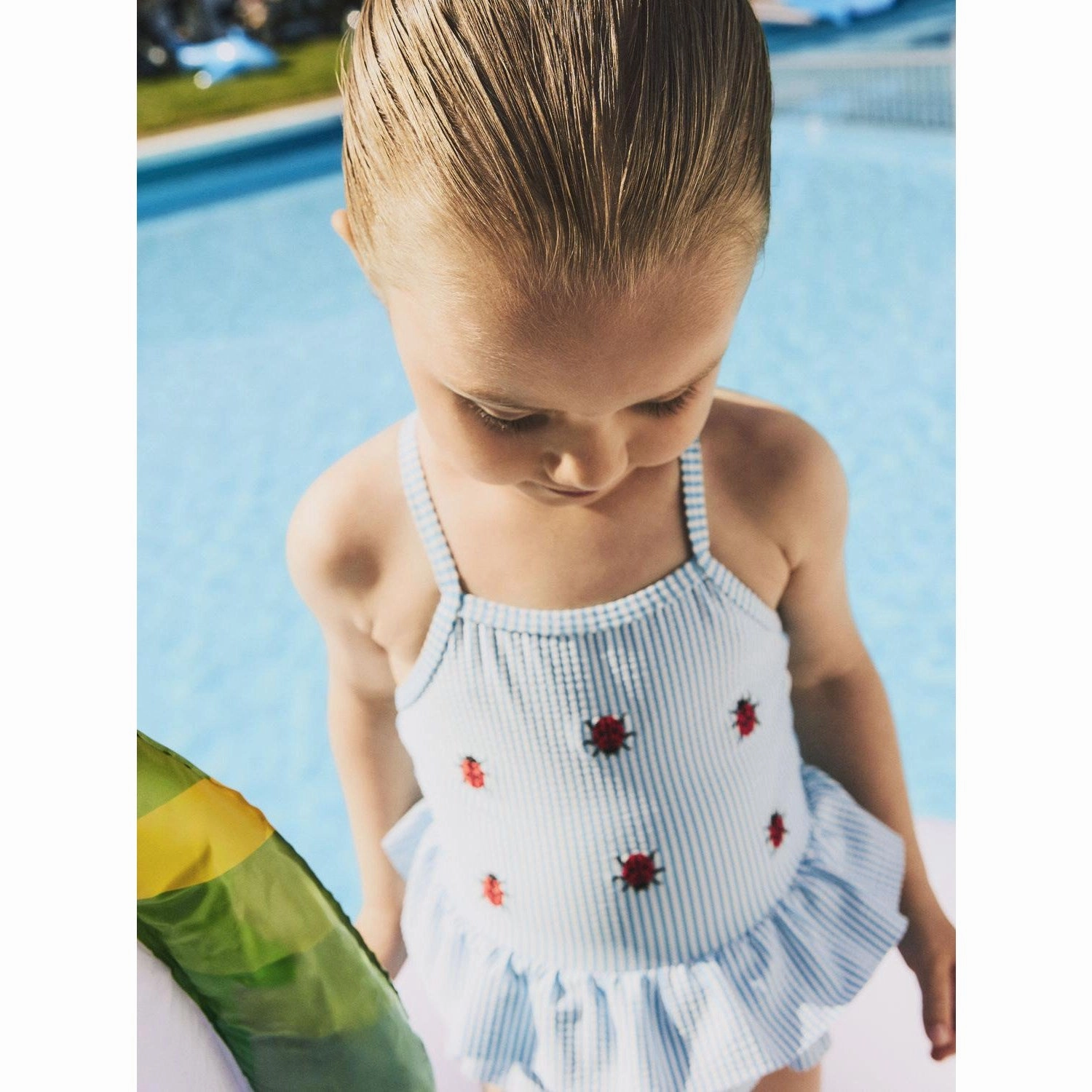 Name It Blue Zammer Swimsuit Adaptive Fit Rubber Free Elastic Bands