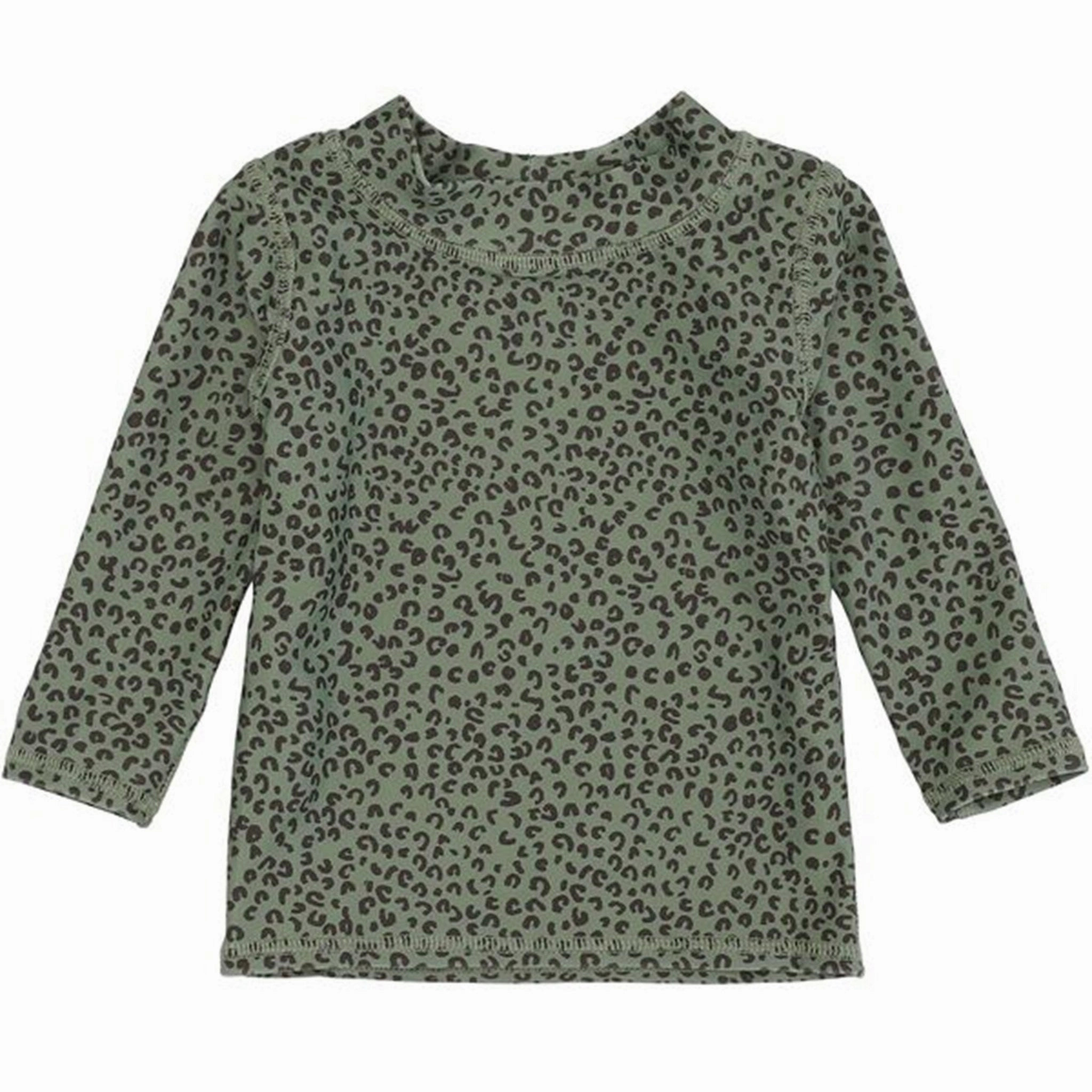 Tropical-Vibes Soft Gallery Oil Green AOP Leospot Baby Astin Sun Shirt