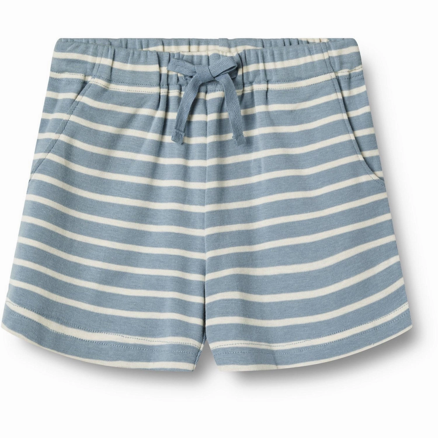 Wheat Ashley Blue Stripe Jersey Shorts Kalle Low-waisted