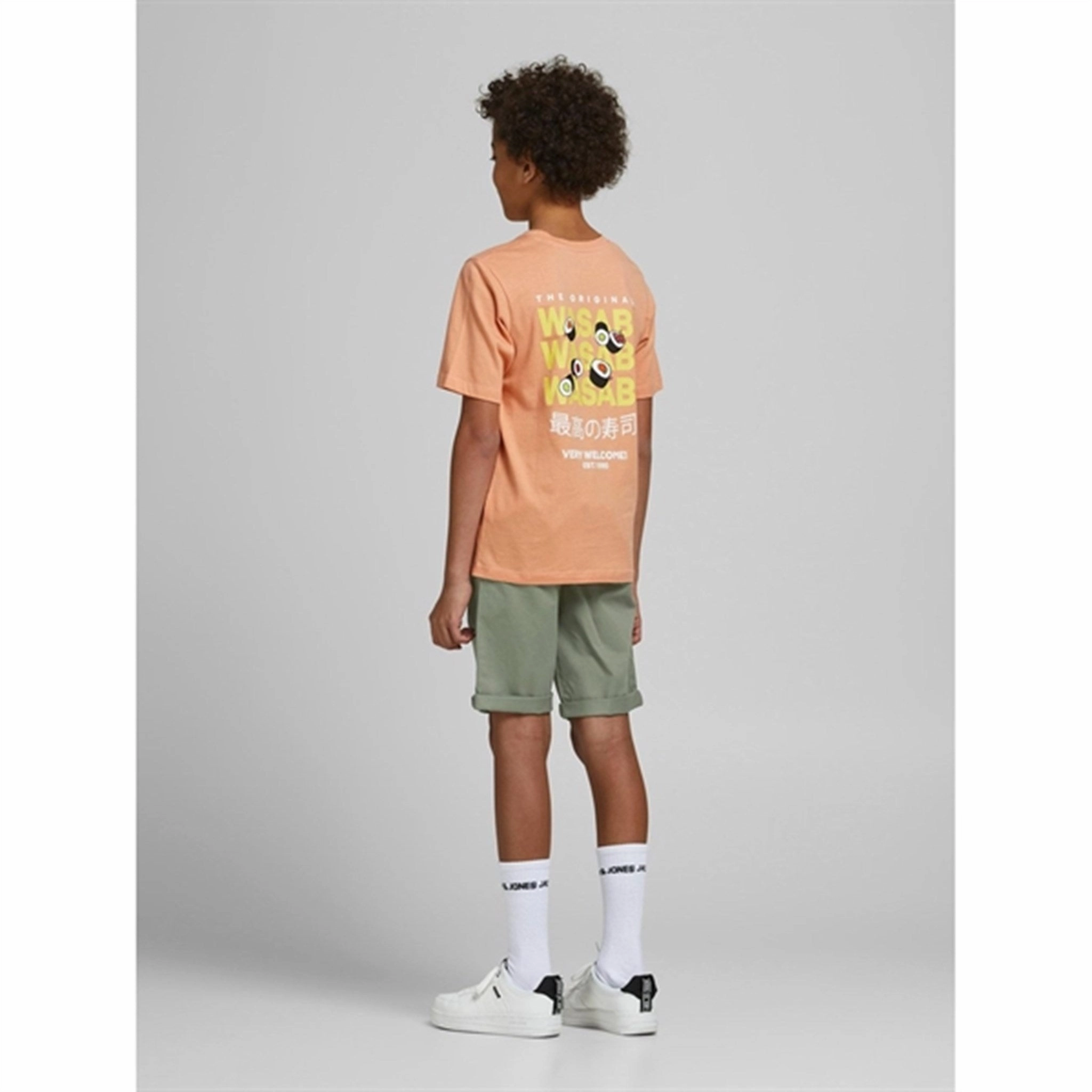 Jack & Jones Junior Deep Lichen Green Bowie Solid Shorts Valentine's gift