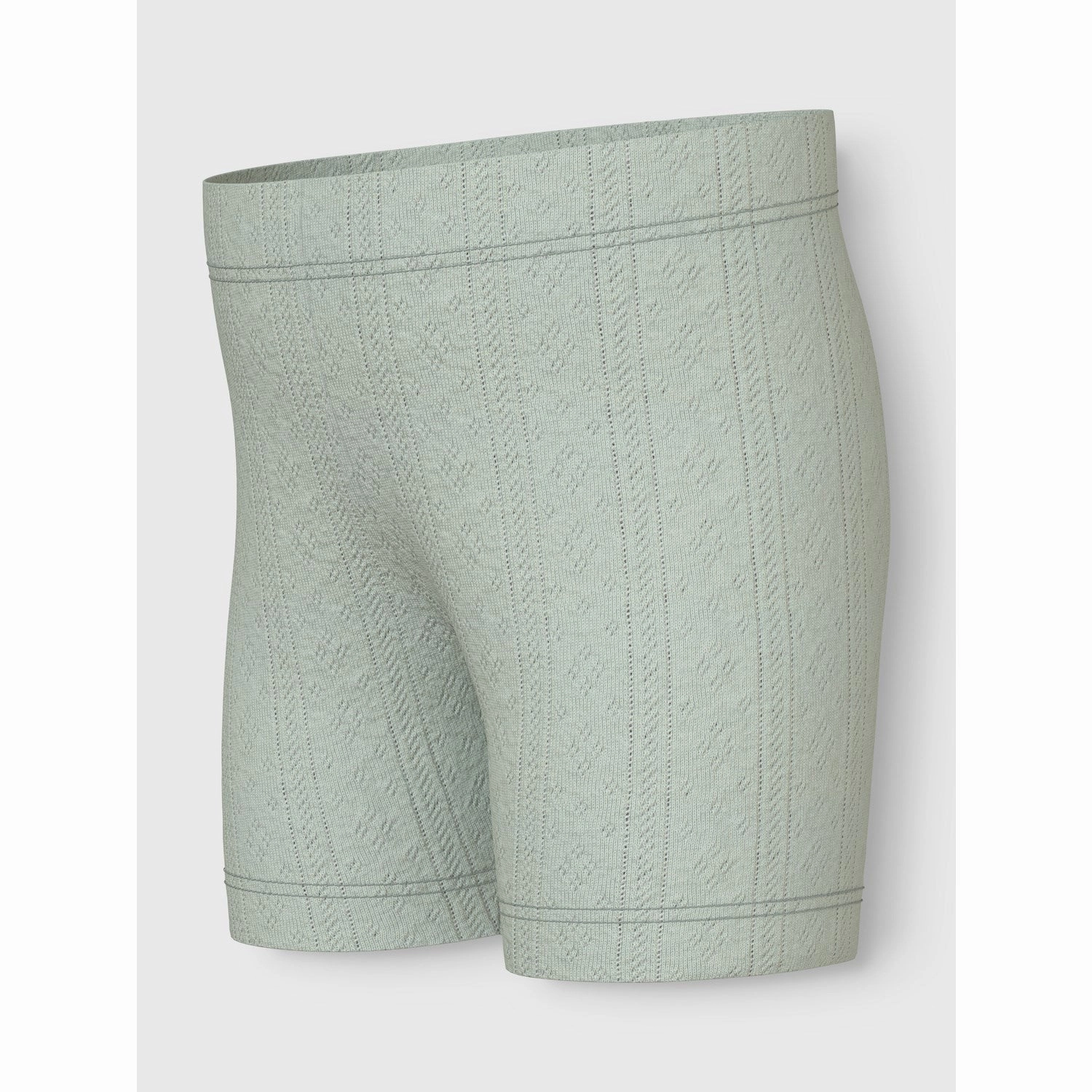 Name It Aqua Gray Jsilke Slim Biker Shorts Bold Patterns