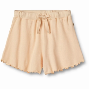 Wheat Pale Peach Rib Shorts Gertrud City Mood Holiday Wear