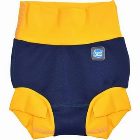 Easy Breezy Tagless-Comfort Splash About Navy/Yellow Happy Nappy