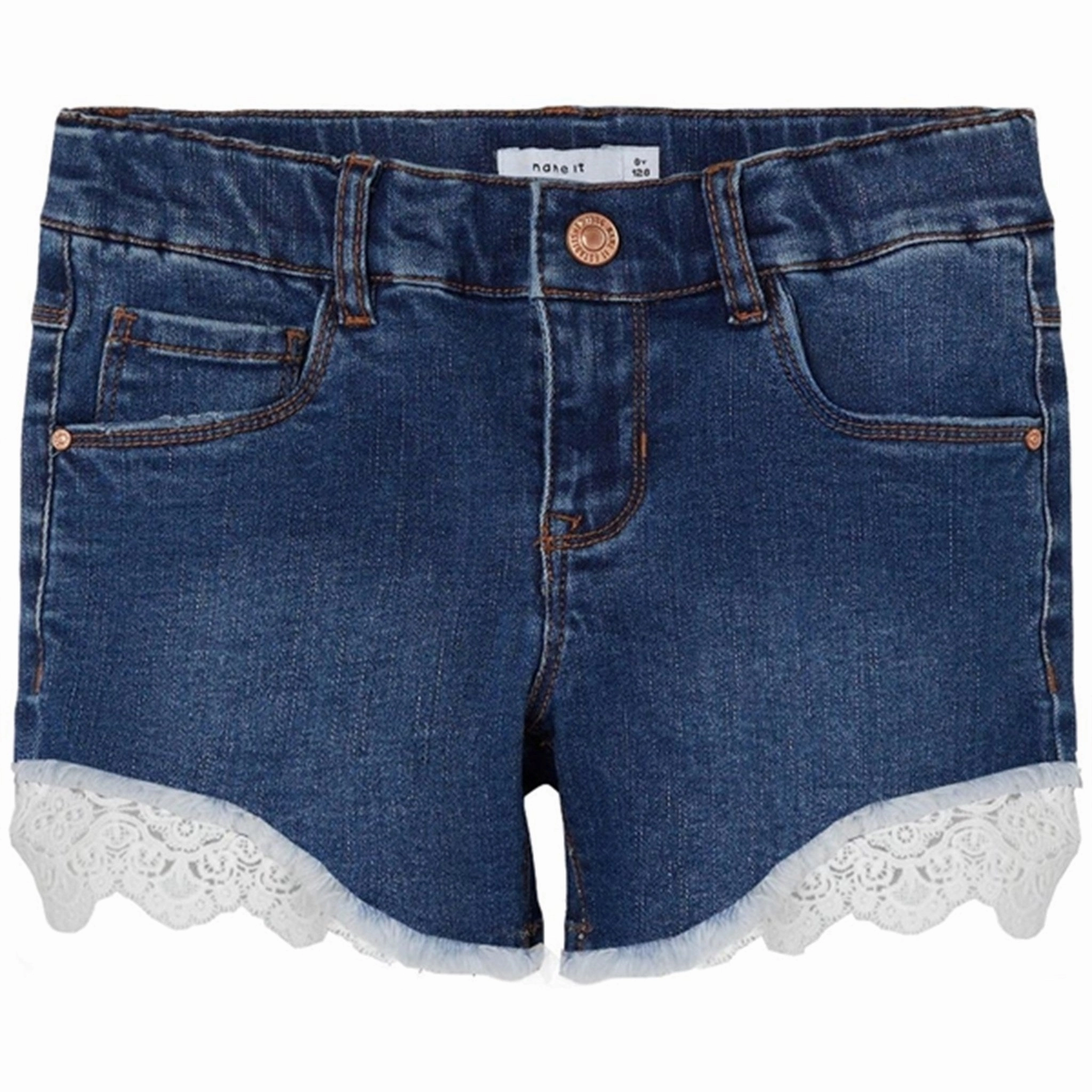 Quick Pocket Access On-The-Go Style Name it Dark Blue Denim Salli Slim Denim Shorts Noos