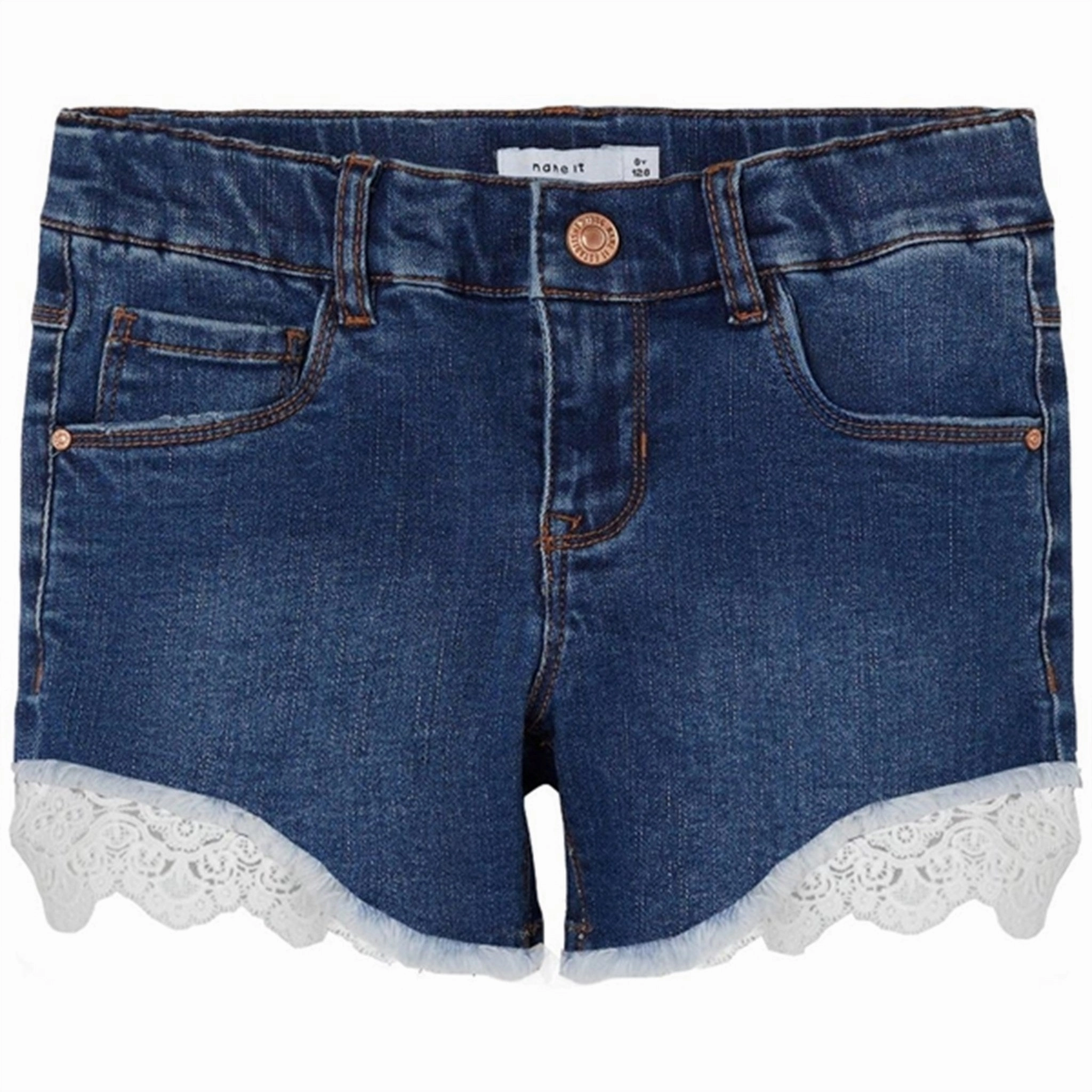 Limited Edition Street Ready Name it Dark Blue Denim Salli Slim Denim Shorts Noos
