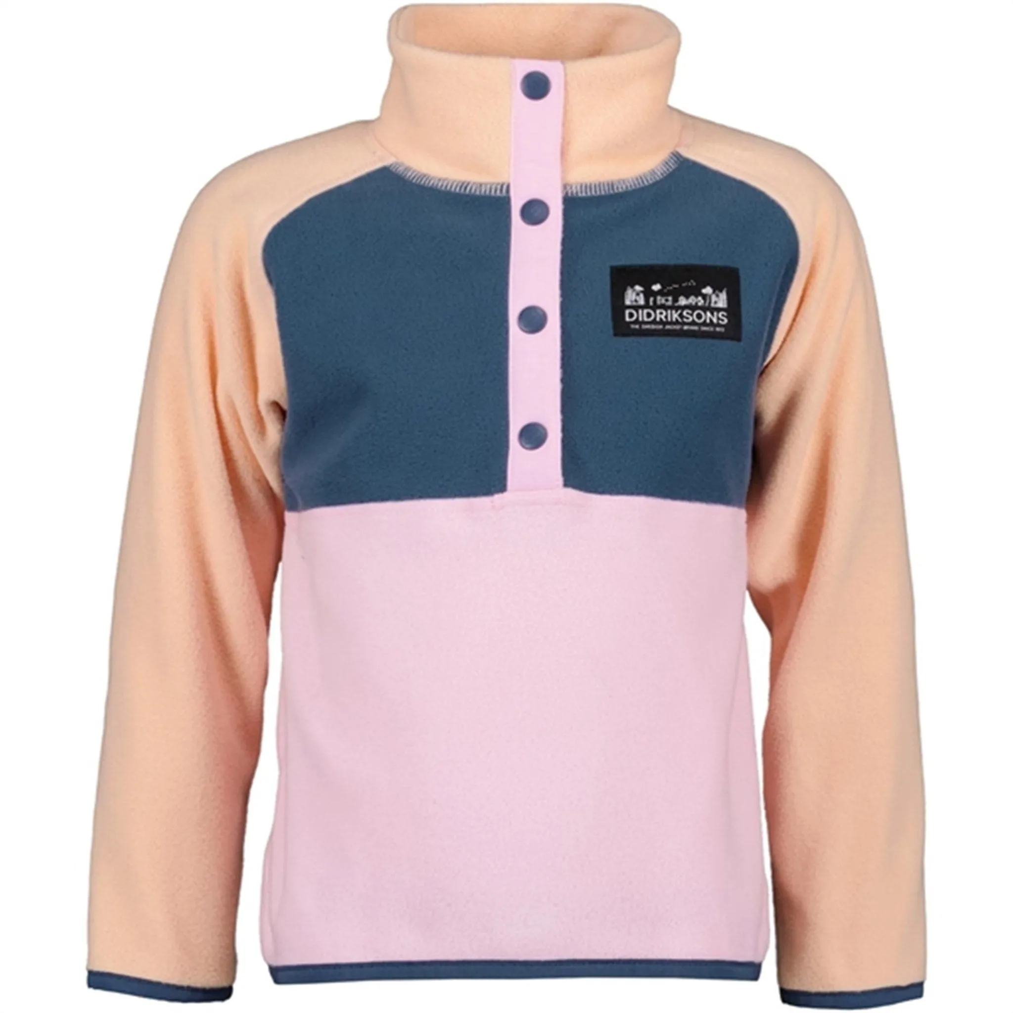 Essential Layer Trail Piece Didriksons Orchid Pink Monte Kids Fleece Jacket