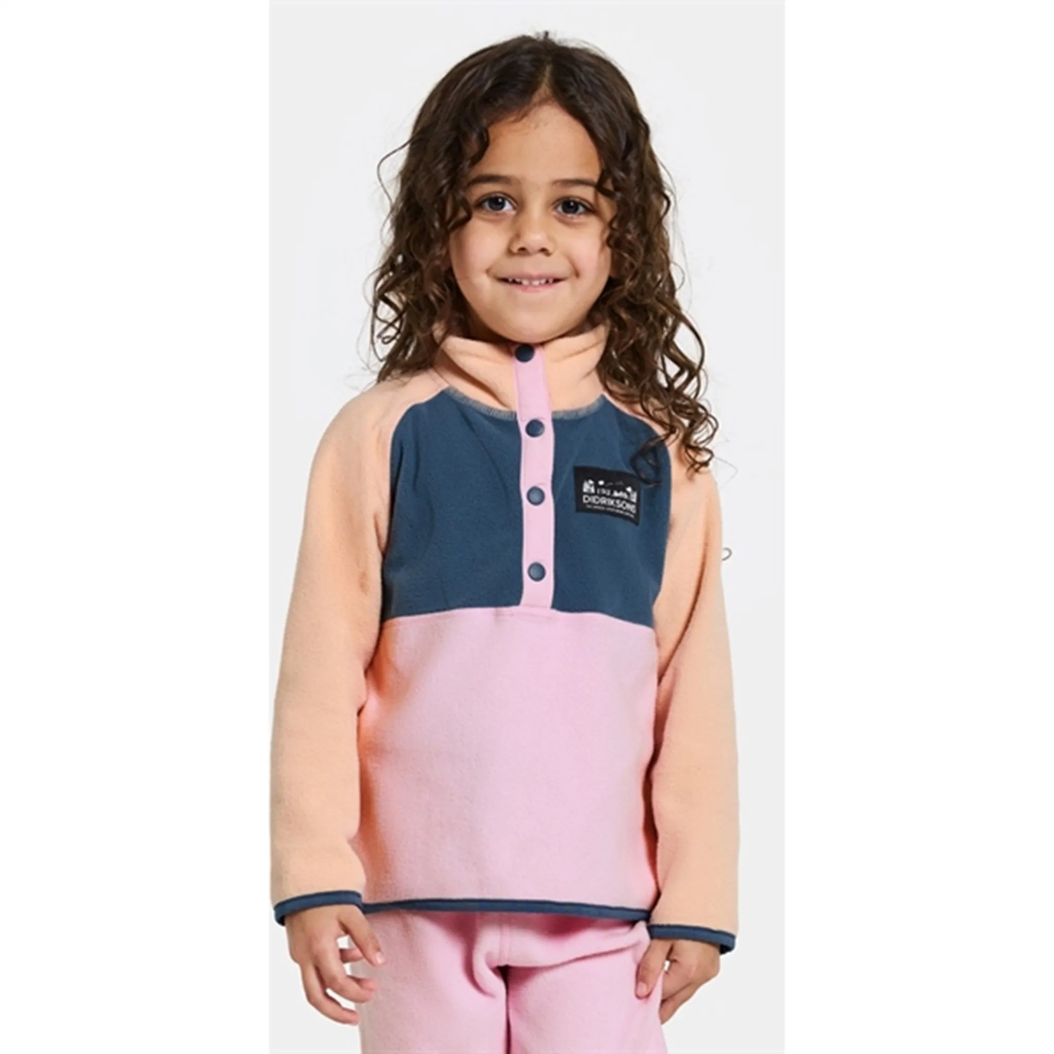 Didriksons Orchid Pink Monte Kids Fleece Jacket Rugged Path