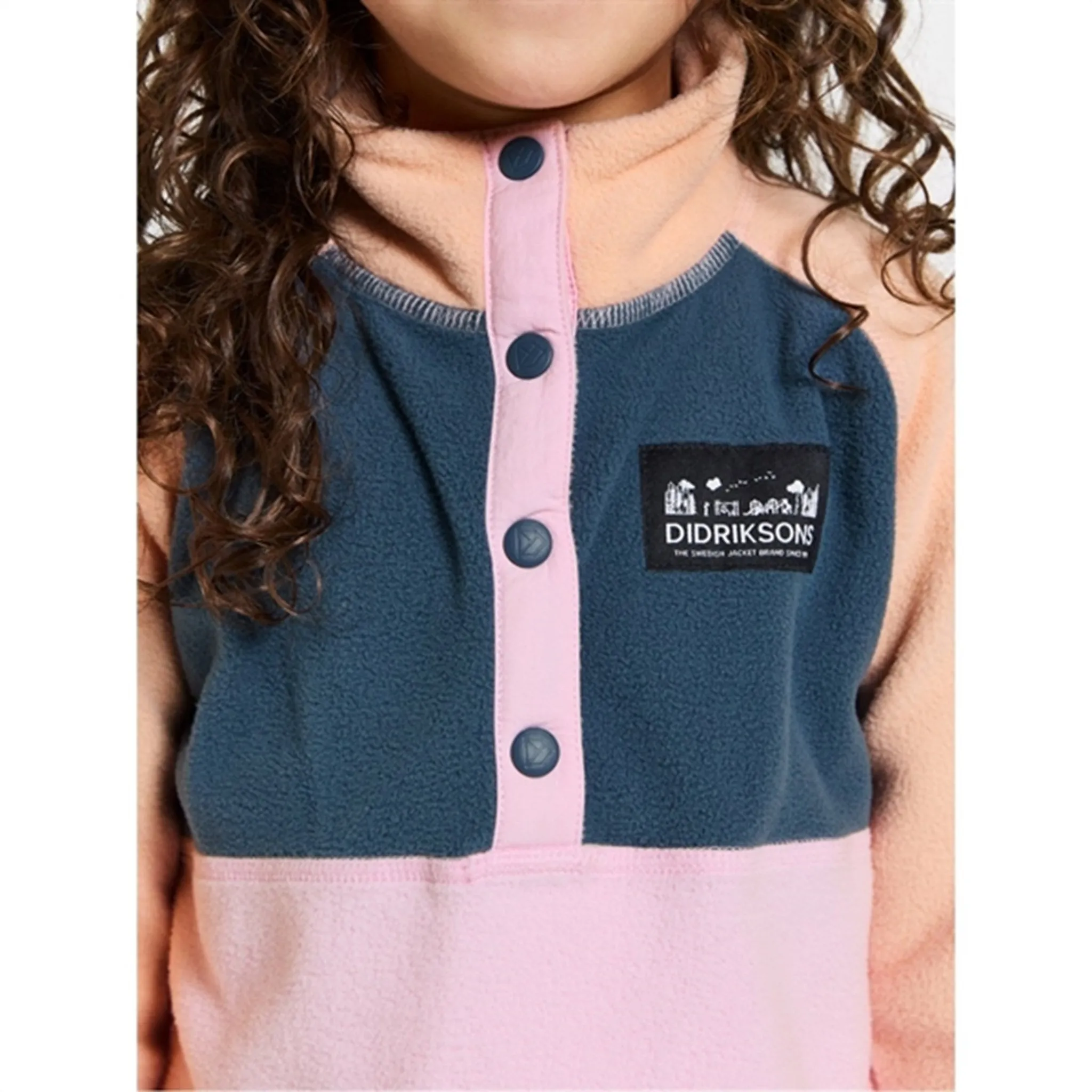 Didriksons Orchid Pink Monte Kids Fleece Jacket Outdoor Look