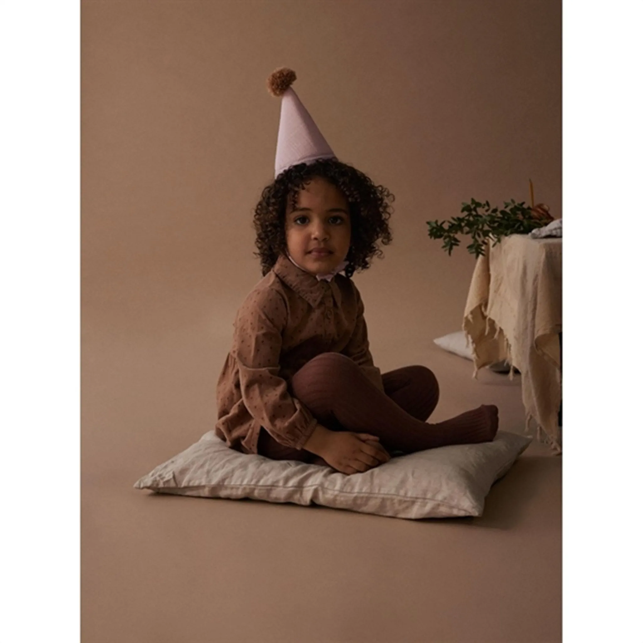 Kids'clothes-characteristic Lil'Atelier Carob Brown Ilso Pantyhose