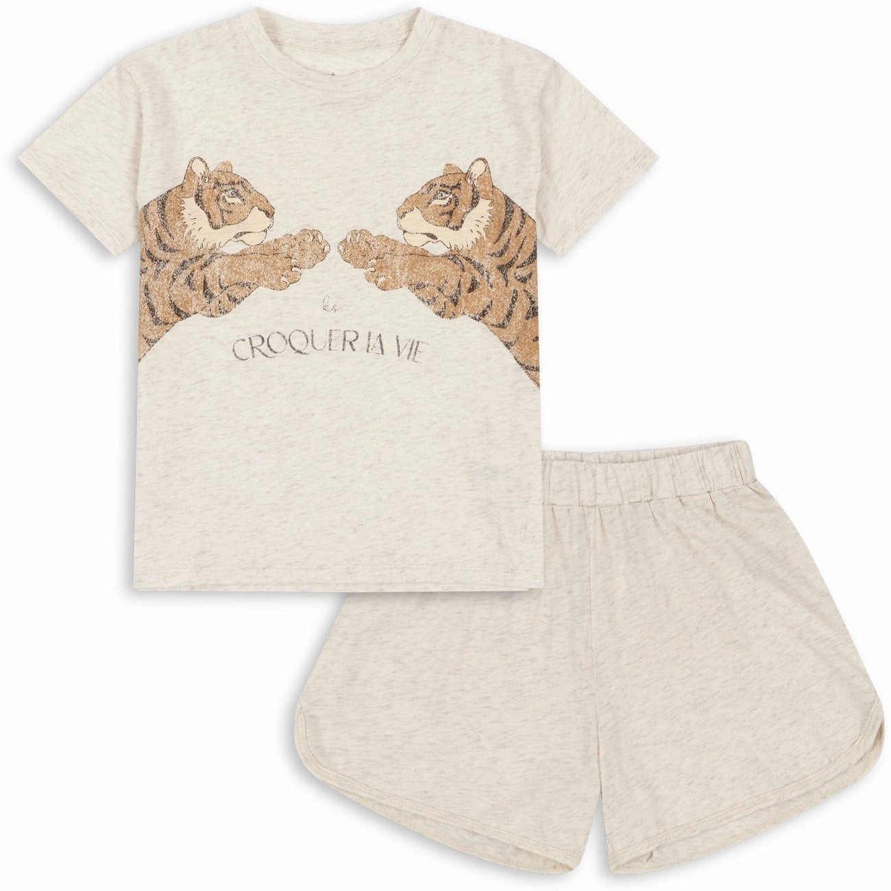 Konges Sl?jd Off White Melange Famo Set Classic Appeal Low Maintenance Fabric