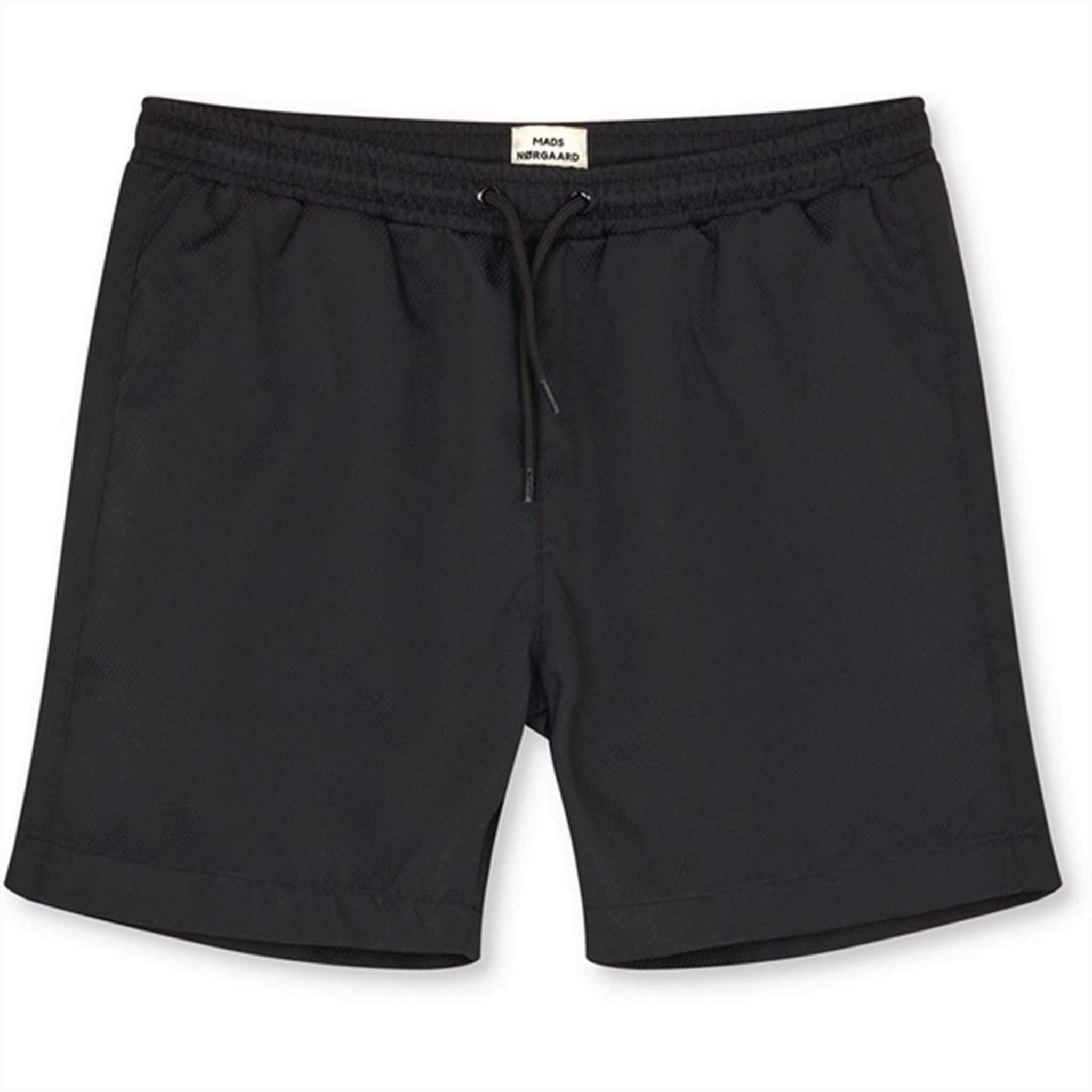 Mads N?rgaard Sea Sandrino Shorts Black Snag Proof Edges Tagless label