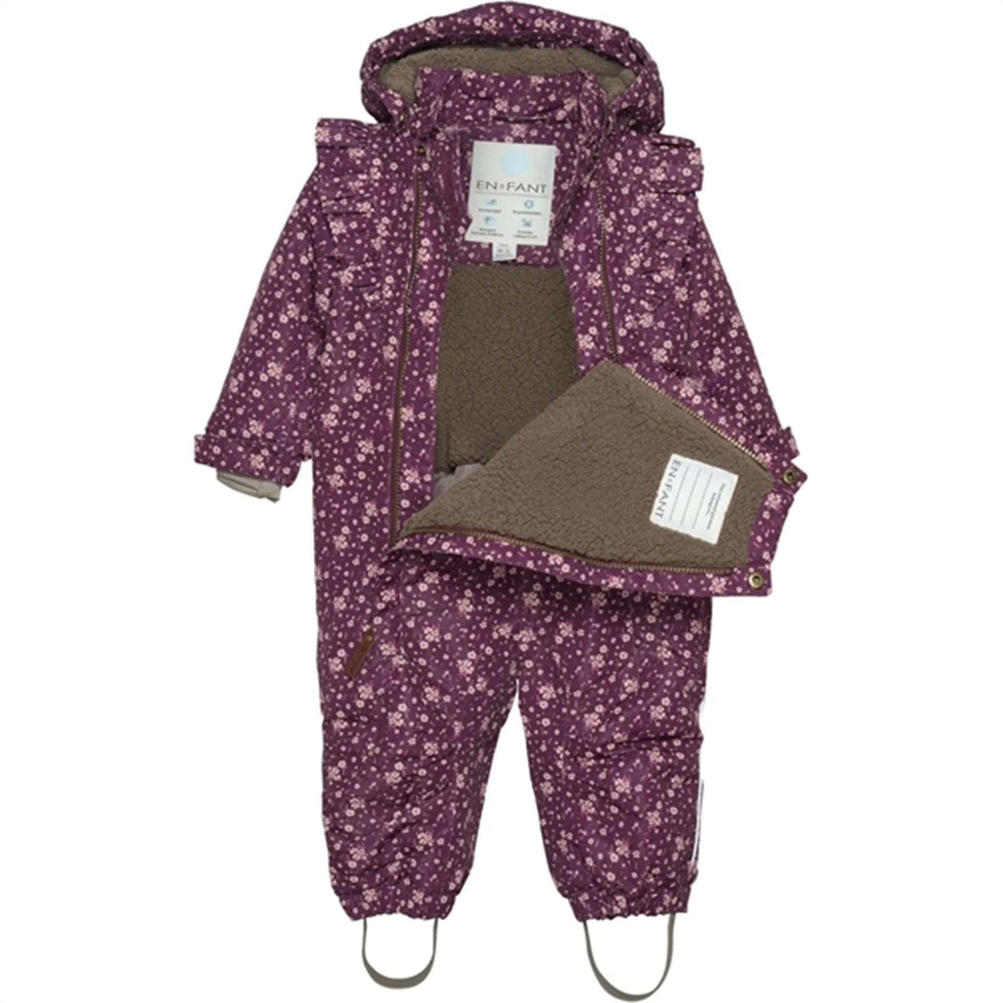 Wrap-Style Relaxed-fit top En Fant Snow Suit AOP Fig