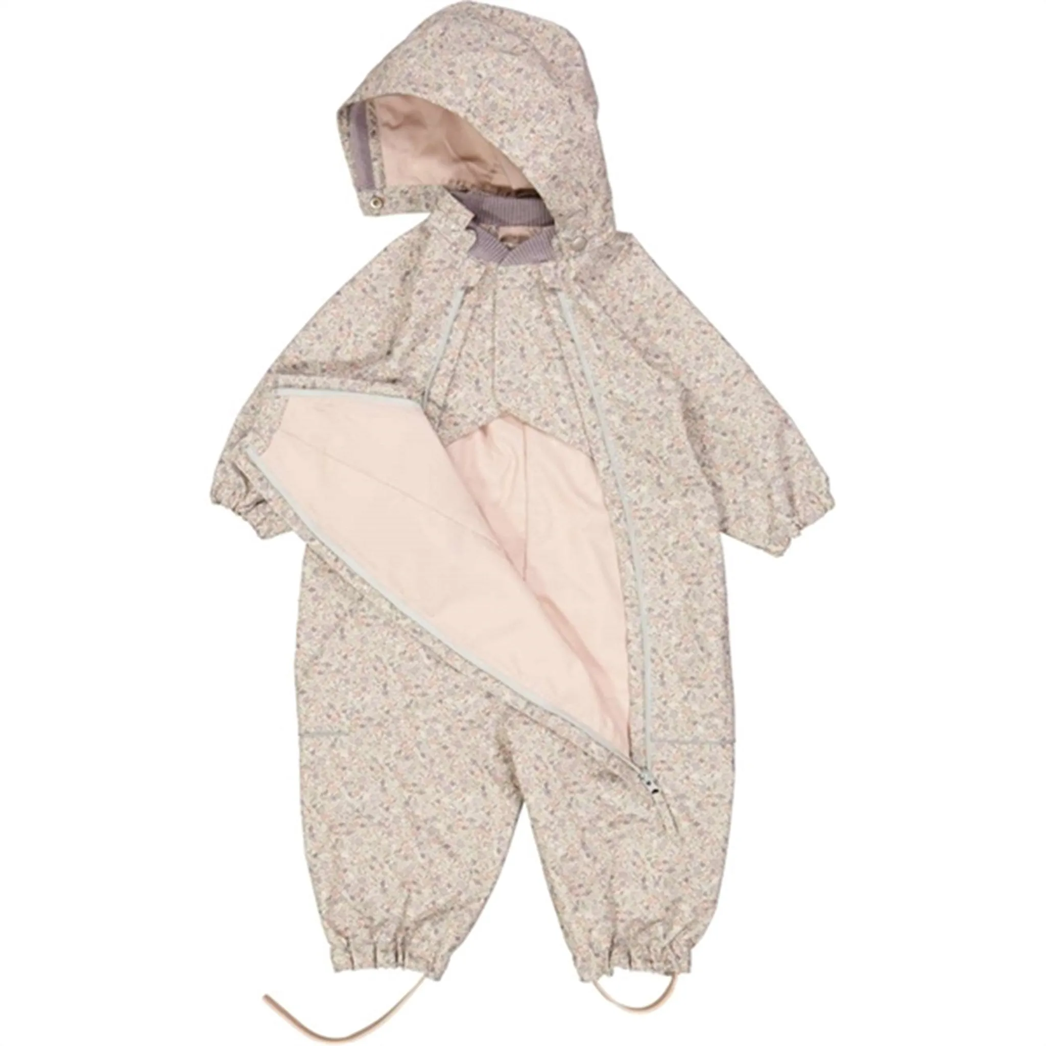 Wheat Outdoor Suit Olly Tech Highrise Flowers Point-Collar Modern-style