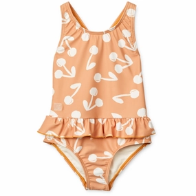 LIEWOOD Cherry Blossom / Light Apricot Amara Printed Swimsuit Beach Escape