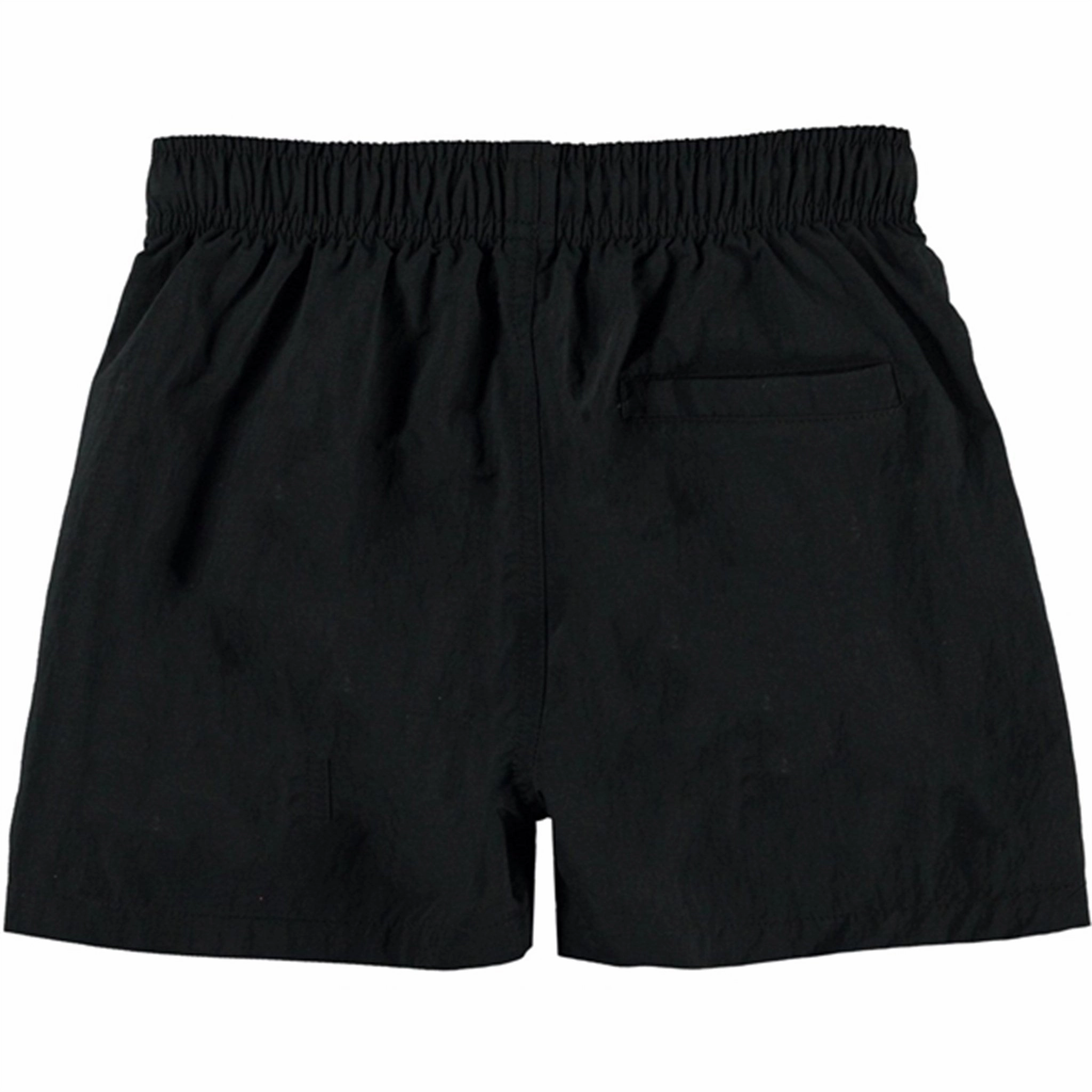 Saltwater Resistant Material packable Molo Black Niko Solid Swim Trunks