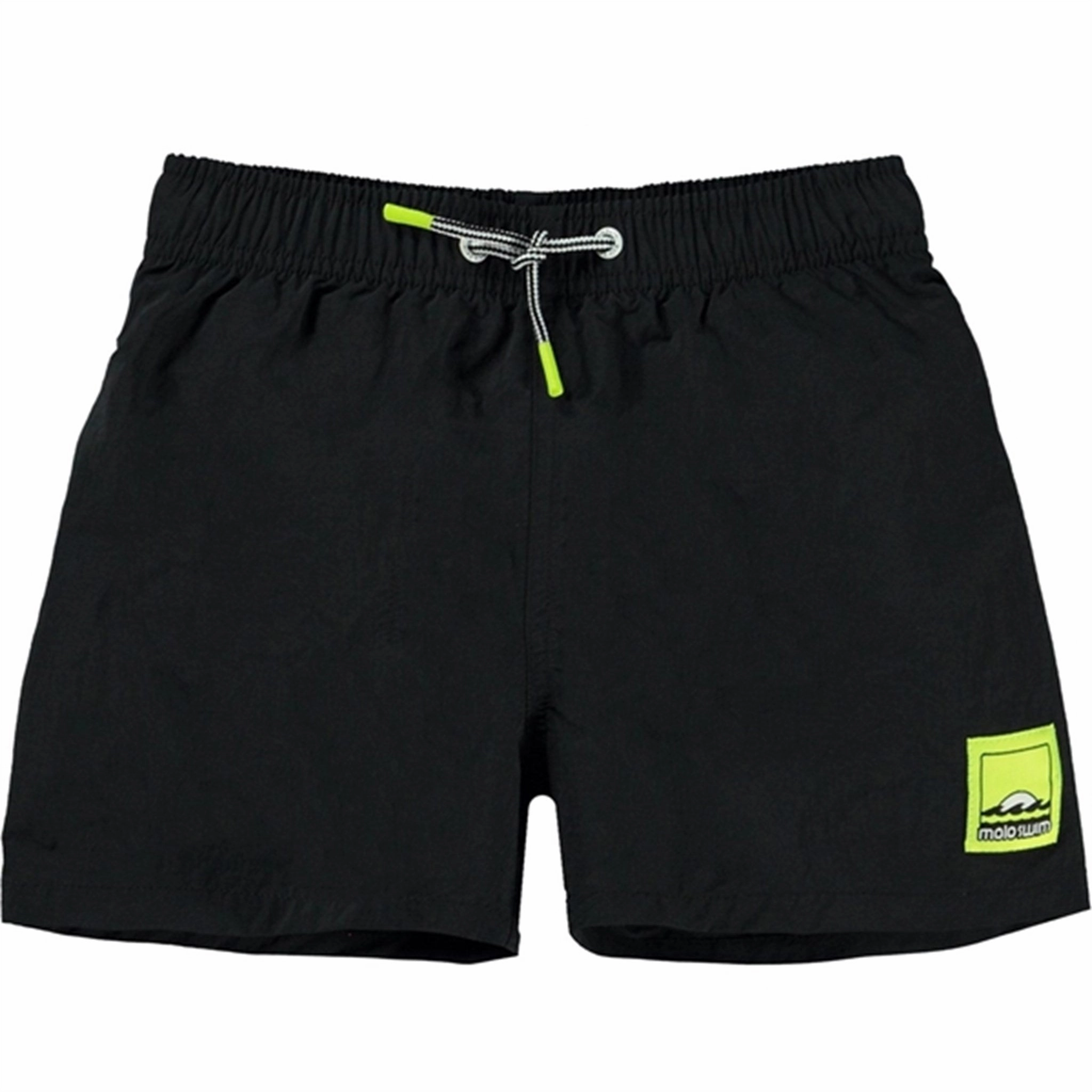 Non Absorbent Quick Dry Molo Black Niko Solid Swim Trunks