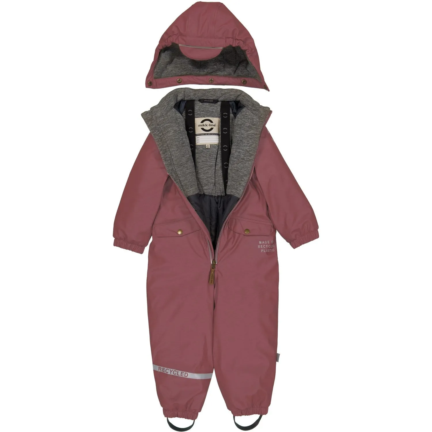 Mikk-Line Rose Brown PU Snow Suit Recycled Water-Repellent-Finish