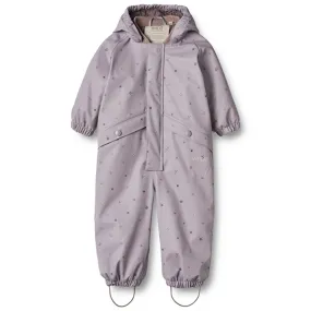 Wheat Rain Suit Aiko Thermo Lavender Flowers Long Coverage camping outfit