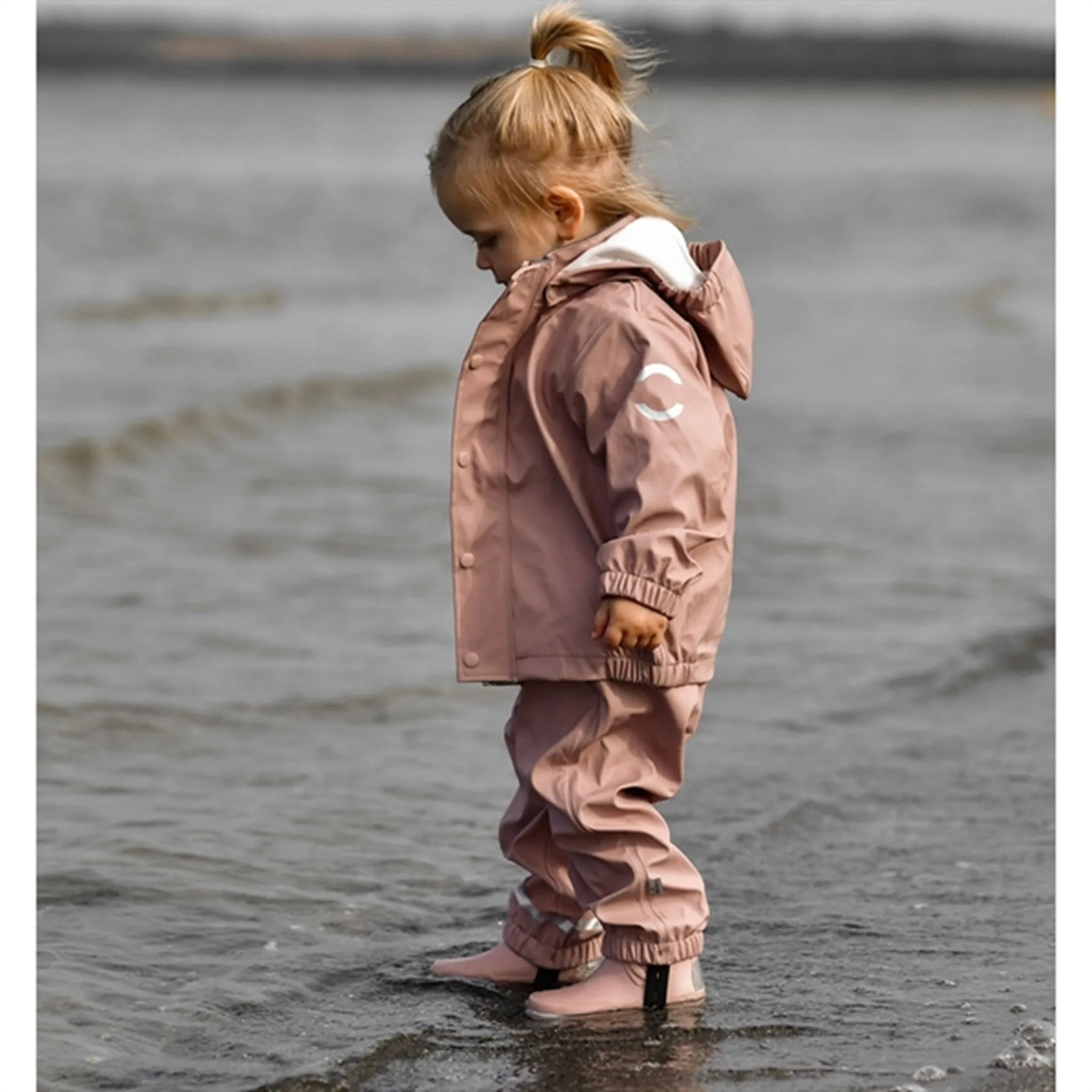 Mikk-Line Rainwear Jacket And Pants Adobe Rose Moisture Shield Shell