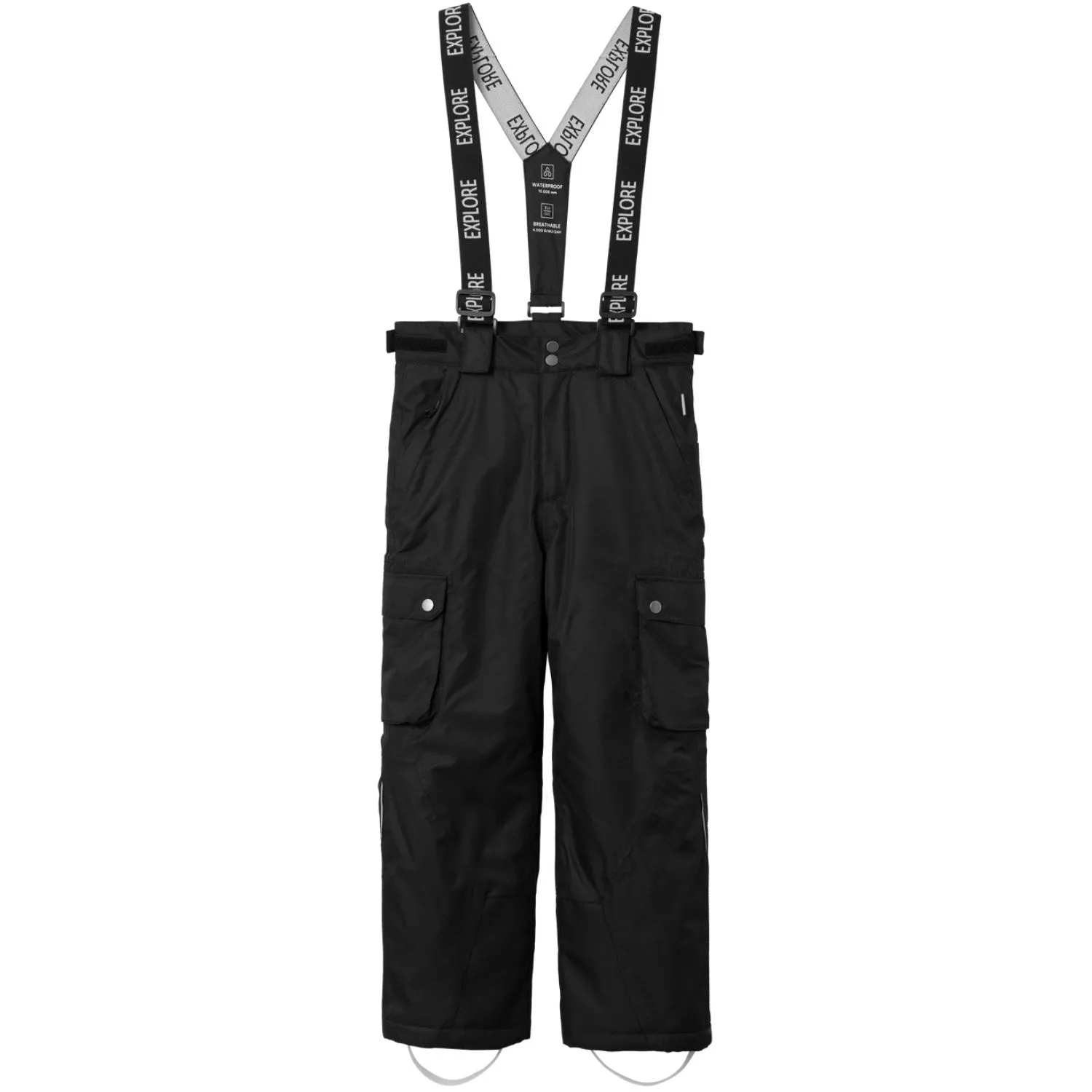 Name It Black Slope10 Ski Pants Fo Lightweight Feel ArticulatedJoints
