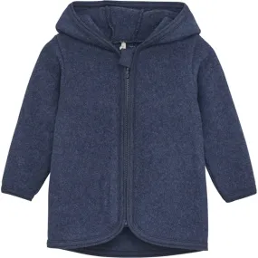 Active Use Huttelihut Jacket Ears Cotton Fleece Navy Melange