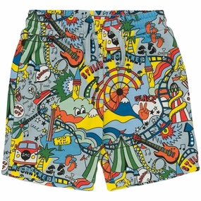 hospitality industry Stella McCartney Light Blue/Colourful Jersey Shorts