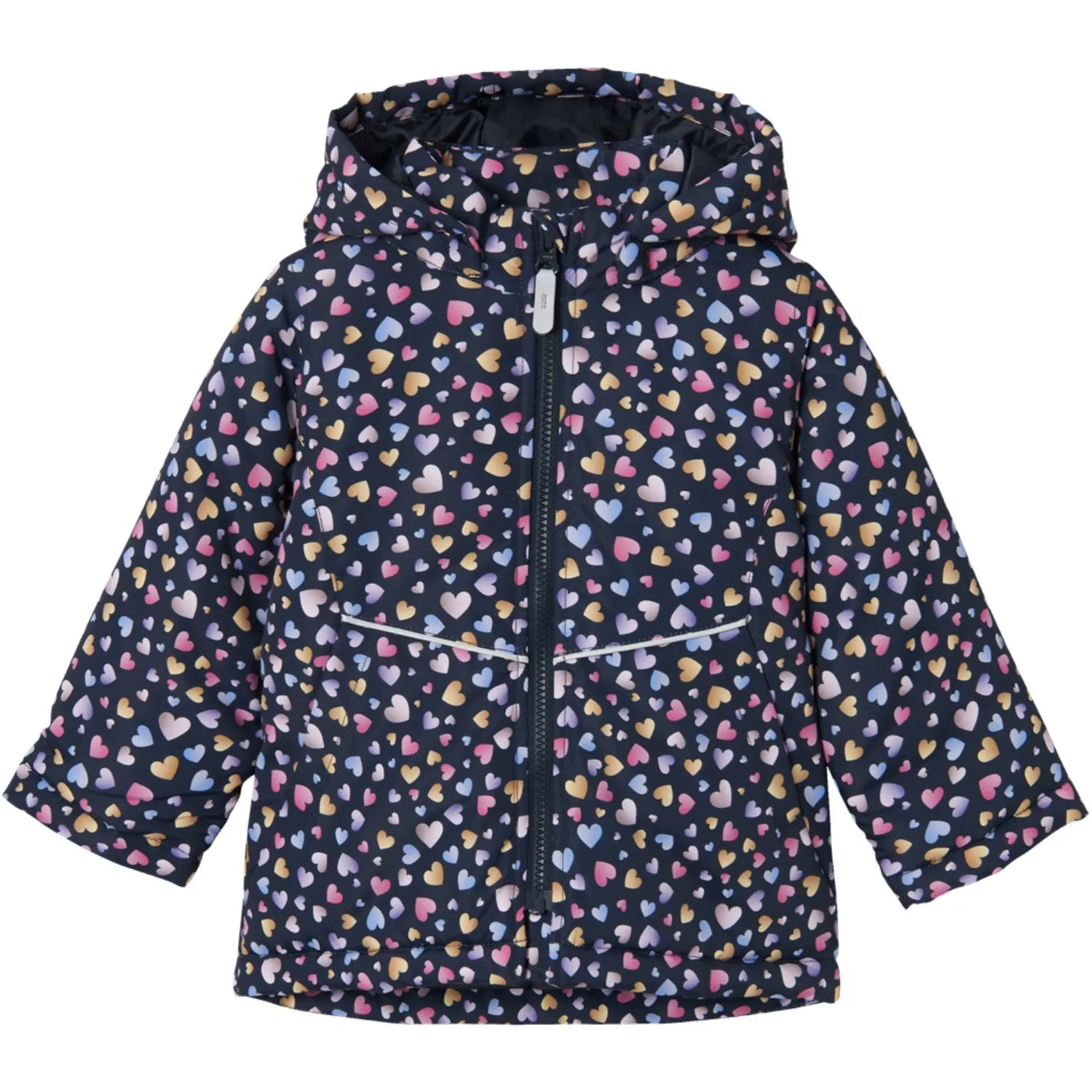 Name It Dark Sapphire Heart Maxi Jacket AOP Noos Outdoor Shield