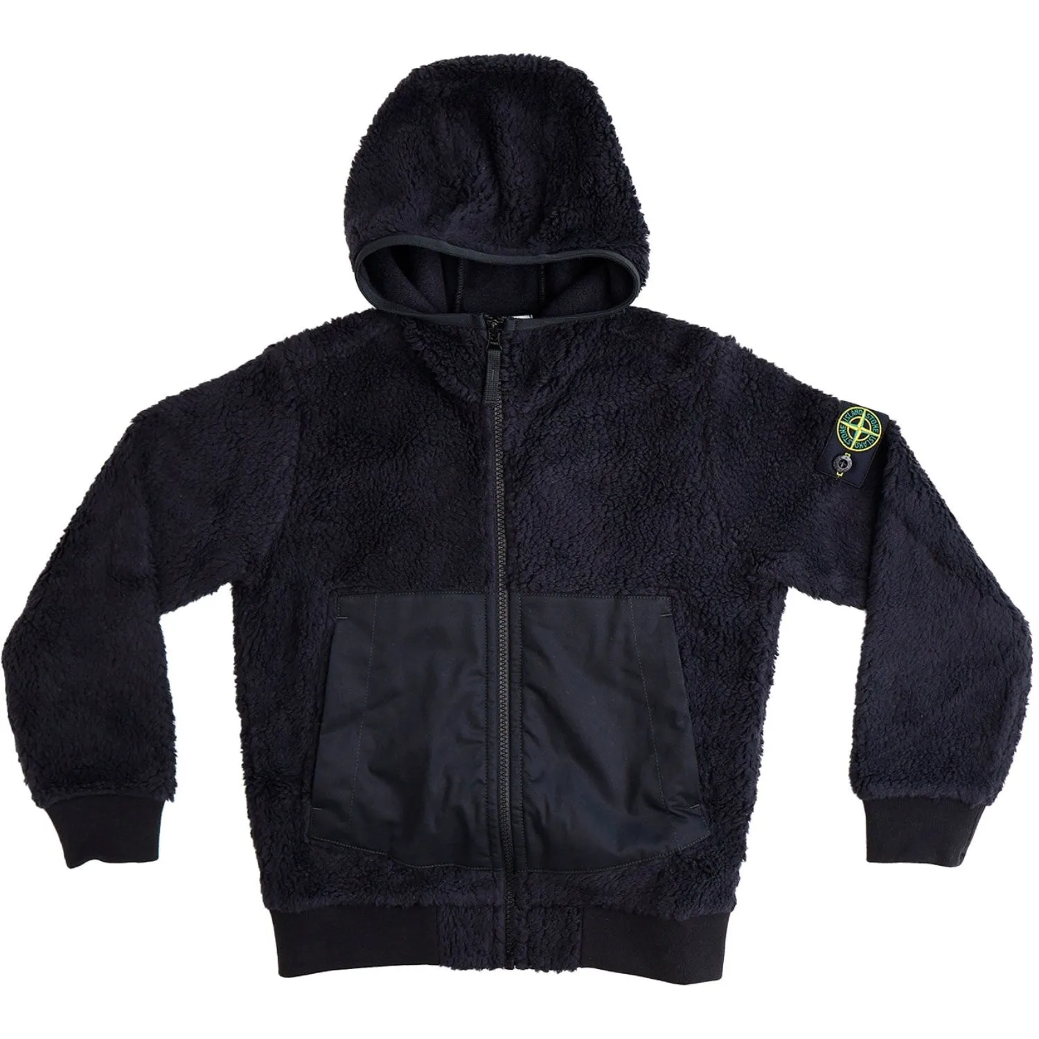 Stone Island Black Jacket Passport Softshell Outer Layer