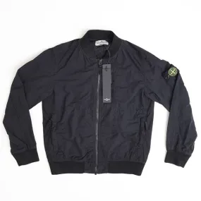 Double Stitched Seams Stone Island Jacket Black