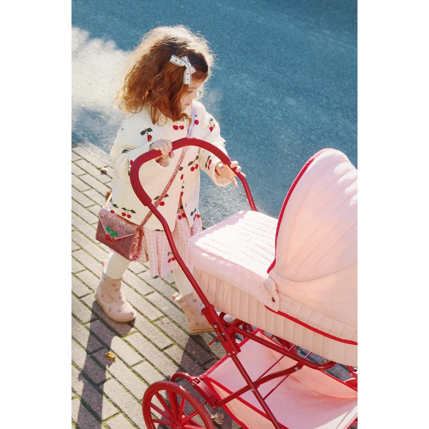 Layer Versatility Konges Sl?jd Ma Grande Cerise Lunella Quilted Jacket Gots